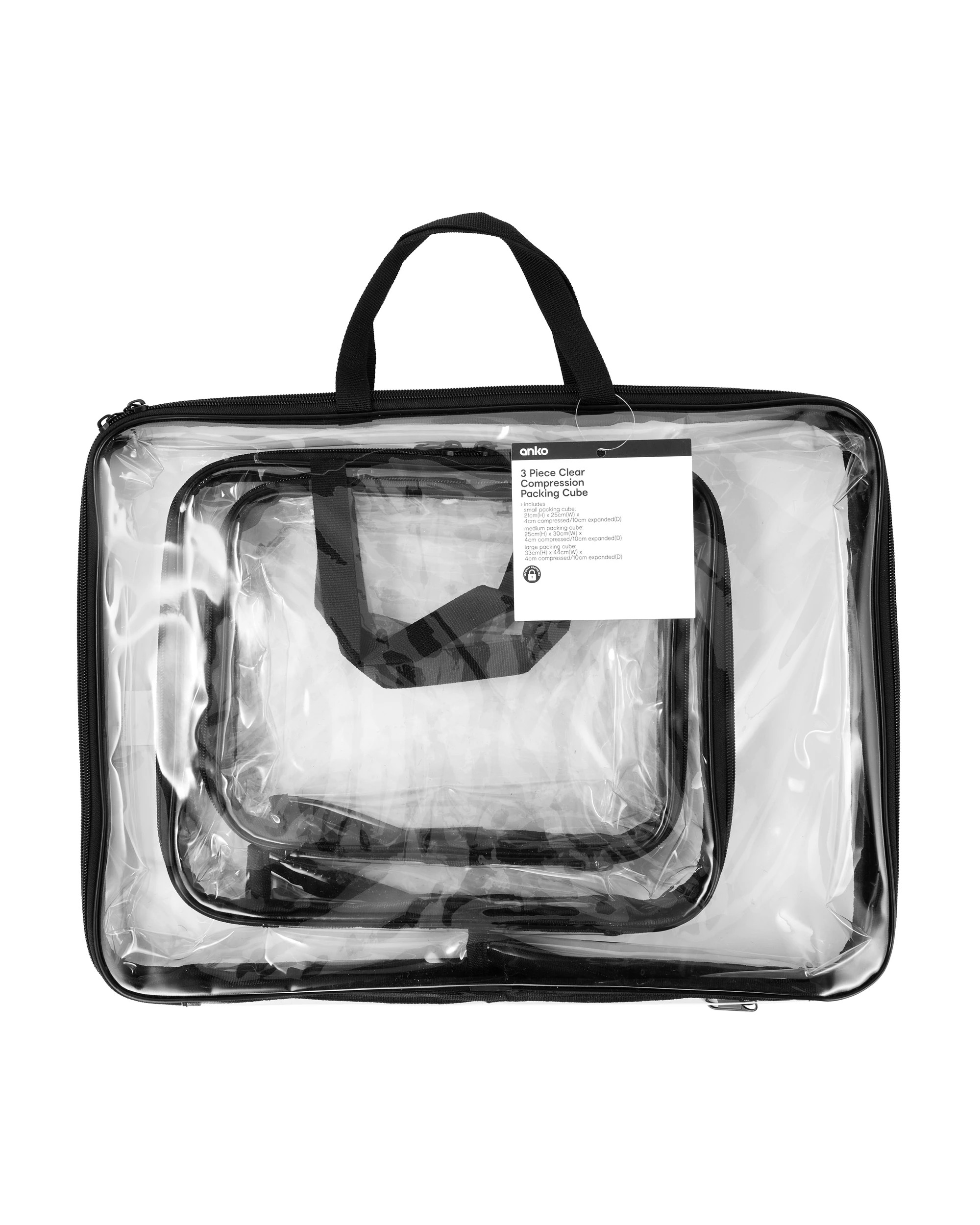 9 3 Piece Clear Compression Packing Cube, 9 of 9