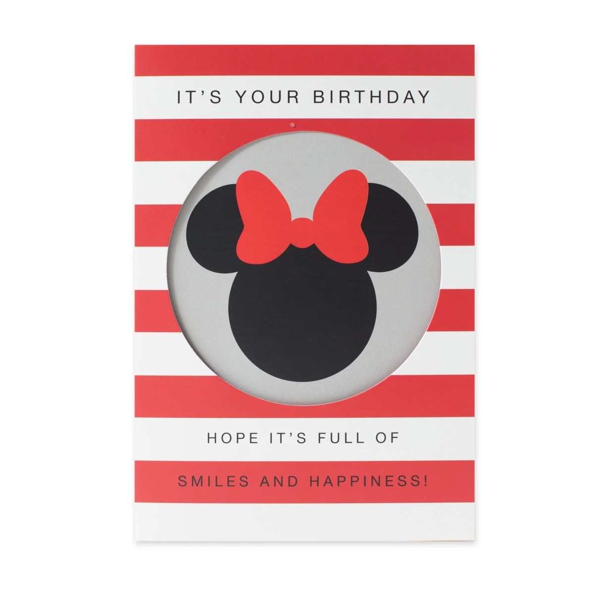 3 Hallmark Disney Birthday Card - Minnie Mouse Silhouette, 3 of 3
