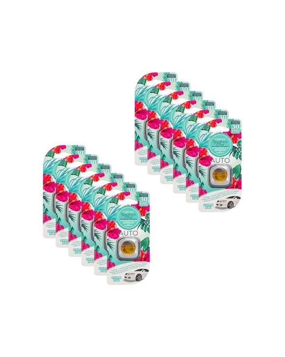 Air Fusion 12PK Car Automotive Air Freshener Vent Clip 4ml Rainforest - Multi