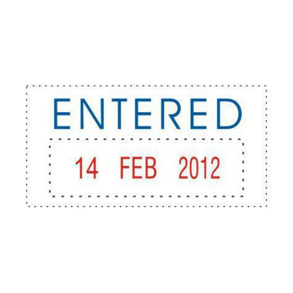 2 Deskmate Self Inking Dater Stamp Entered, 2 of 2