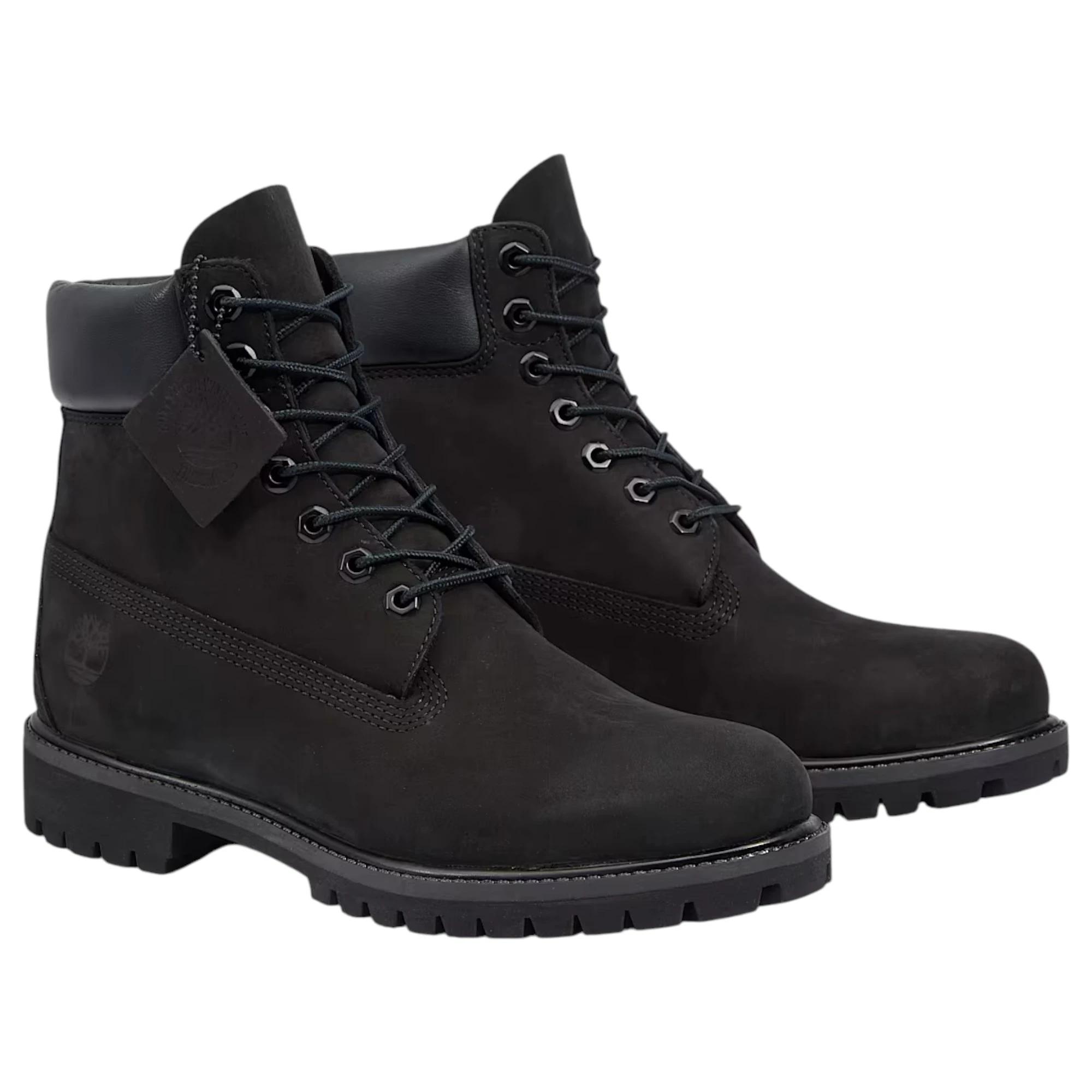 3 Timberland Mens 6-Inch Premium Waterproof Nubuck Wide Boot BLACK, 3 of 7