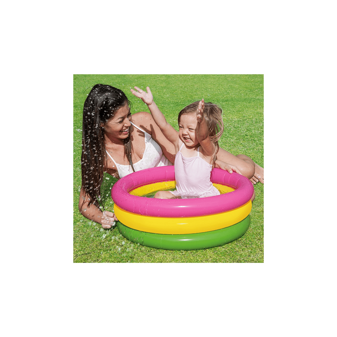 2 Intex Sunset Glow Baby Pool 1-3Y Inflatable Pool Kids Pool 24 Inch Soft Floor - Multi, 2 of 2