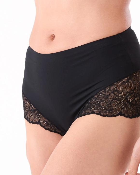 3 Pack No Show Lace Full Briefs