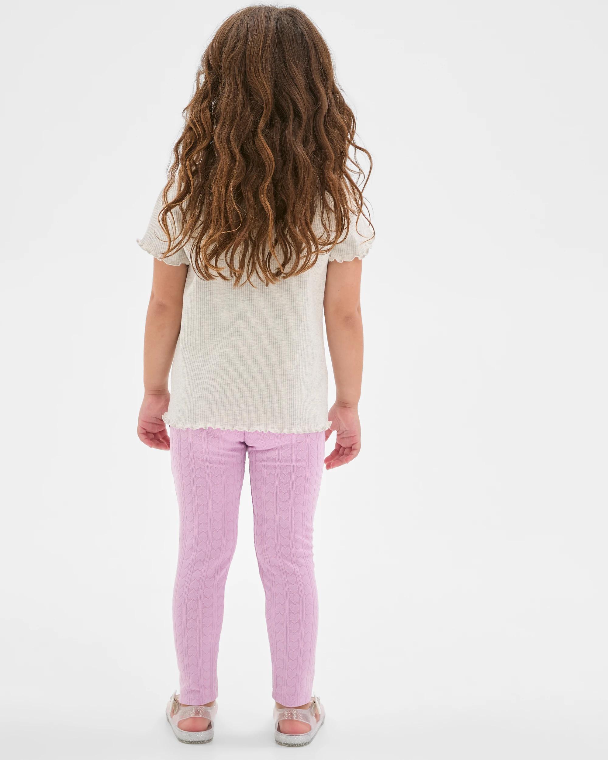 4 Target Kids Heart Core Leggings PURPLE, 4 of 6