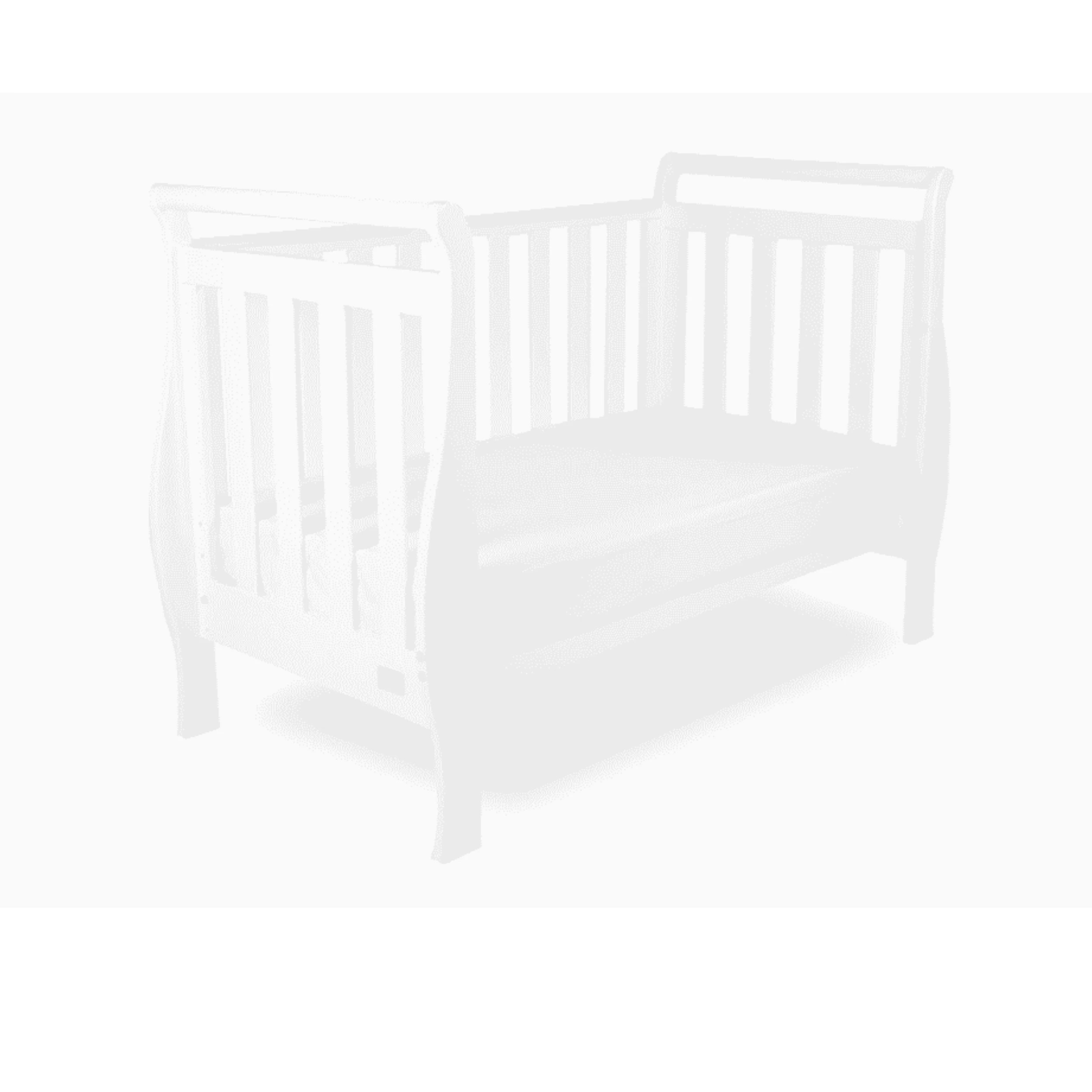 6 Babyhood Georgia Sleigh Cot Luxx - White, 6 of 6