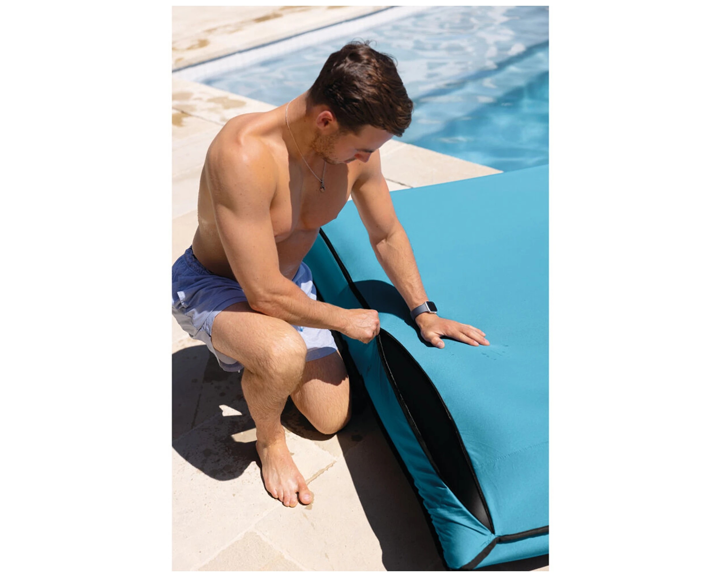 8 Intex Inflatable Outdoor Water-Resistant Luxe Lounges  72 L 61 W  Assorted, 8 of 9