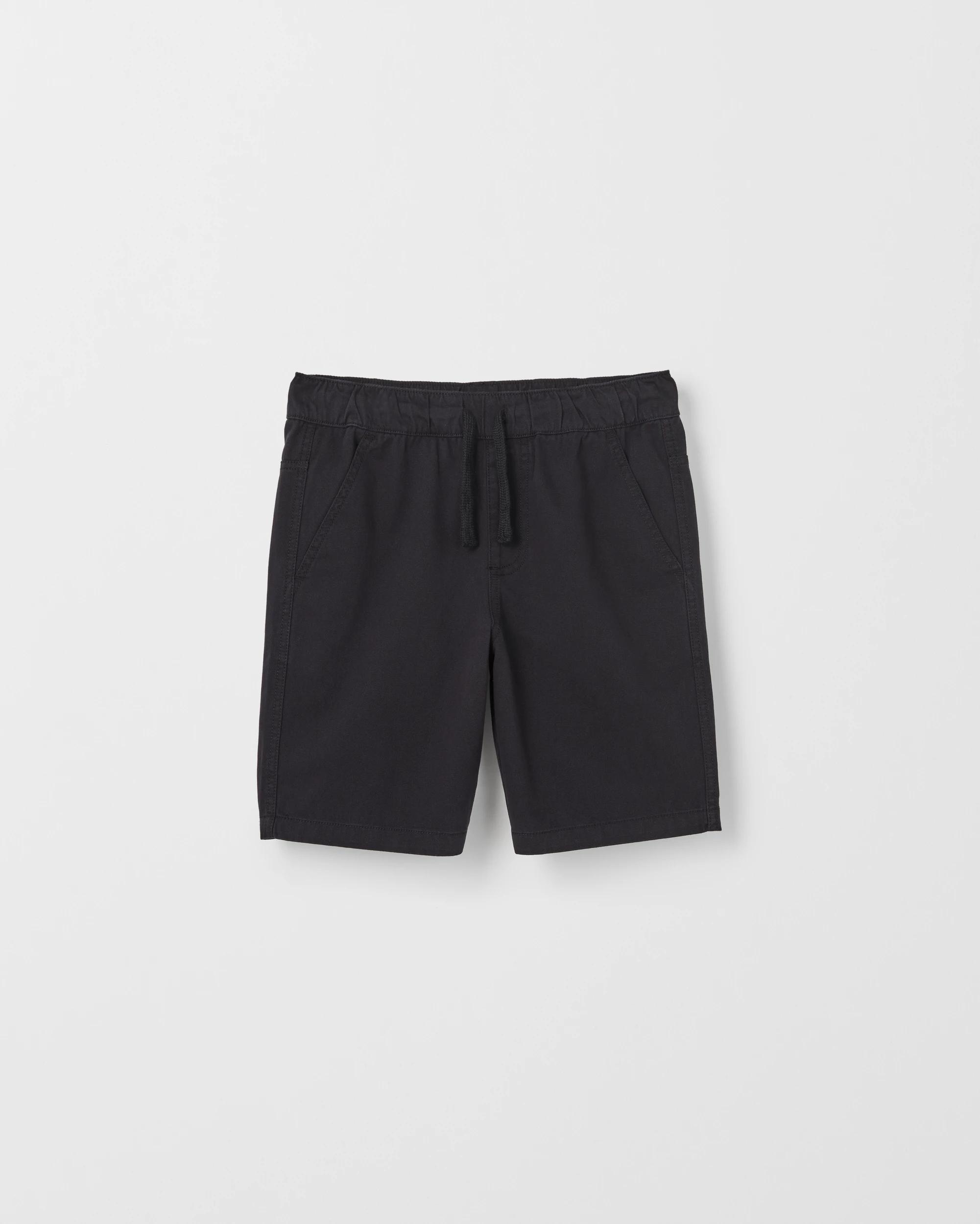 1 Target Kids Elastic Waist Chino Shorts BLACK, 1 of 2