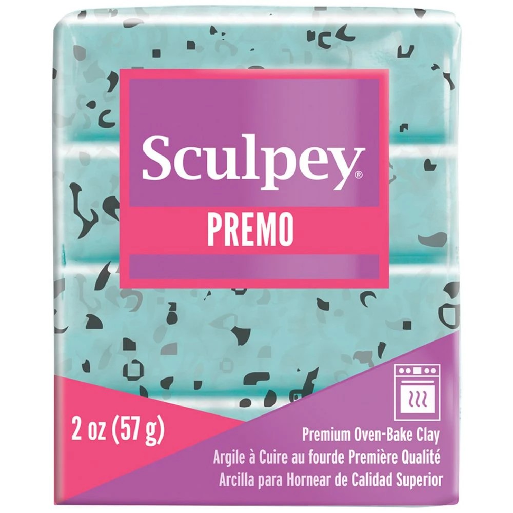 1 Sculpey Premo Modelling Clay Turquoise Granite 57g, 1 of 1