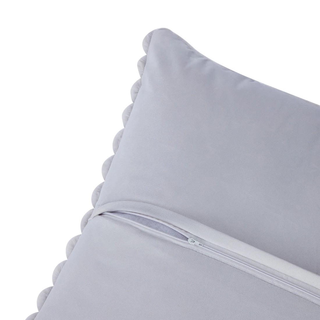 4 60cm Coco Faux Fur Cushion - Grey, 4 of 4