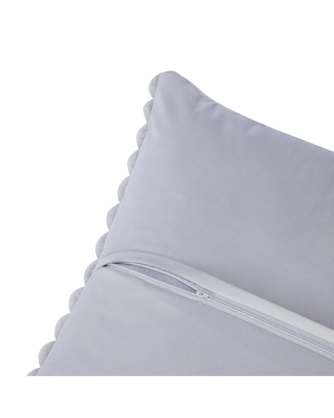 4 60cm Coco Faux Fur Cushion - Grey, 4 of 4