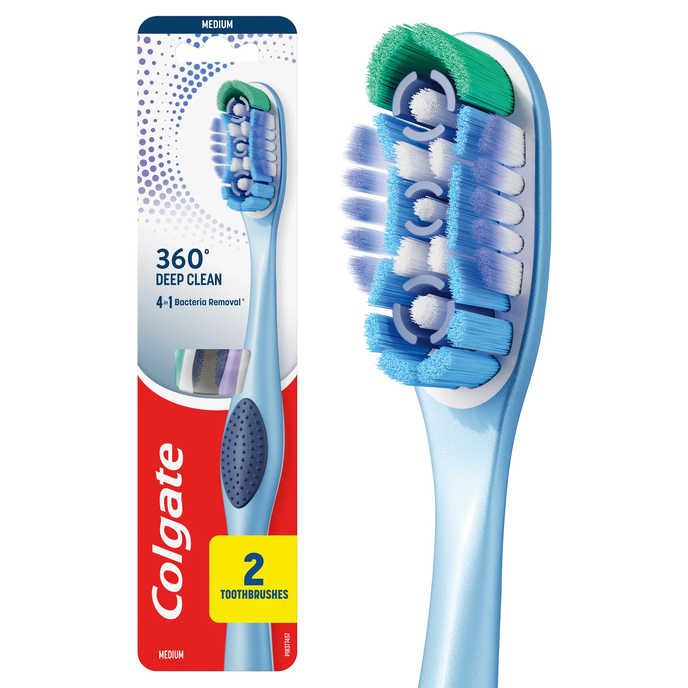 9 Colgate 2 Pack Medium 360 Degree Manual Toothbrush, 9 of 10