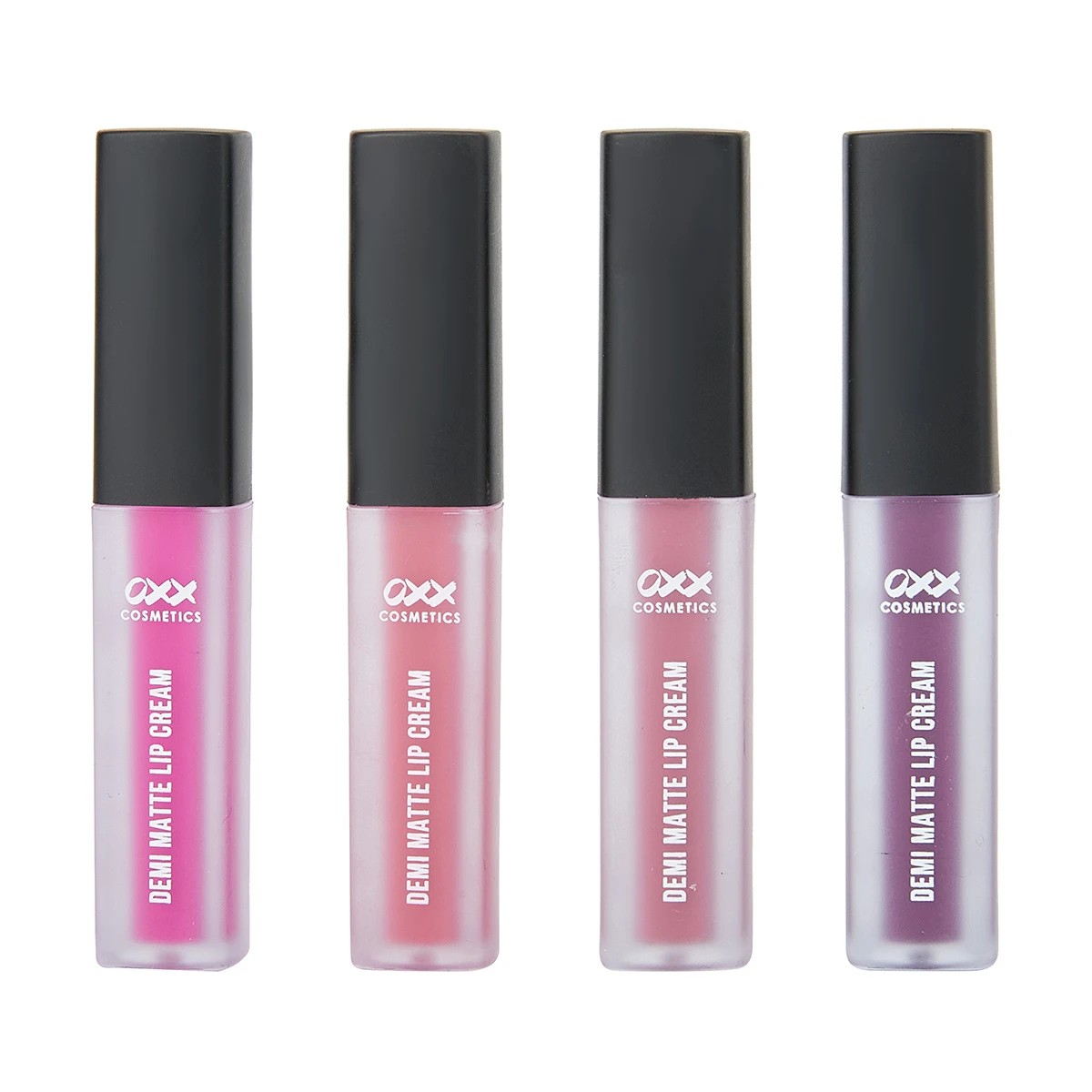 4 OXX Cosmetics 4 Piece Liquid Lip Demi Matte Liquid Lipstick - Berry, 4 of 5