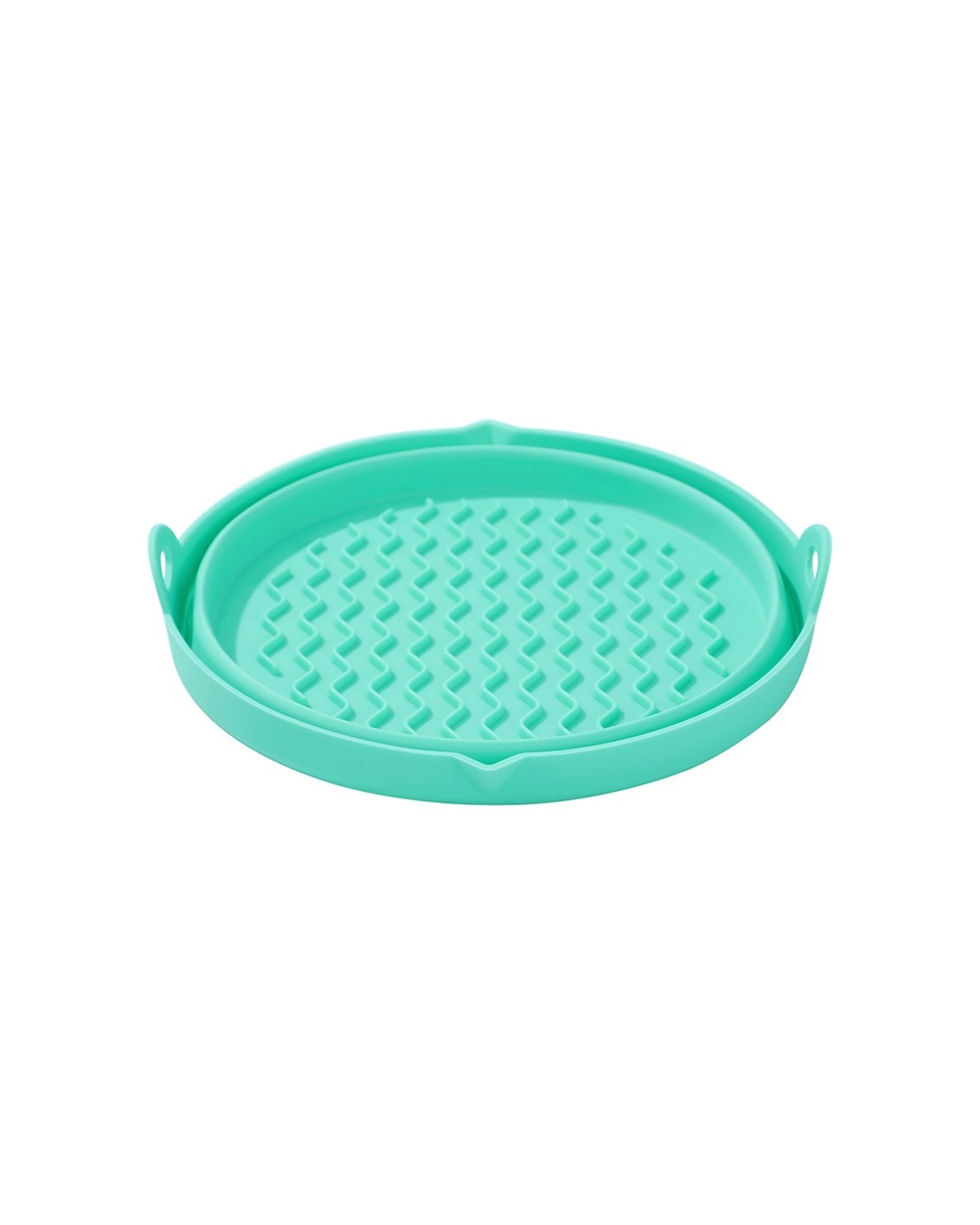 4 Lemon & Lime 8PK Silicone Collapsible Air Fryer Tray Round 19.5cm - Multi, 4 of 6