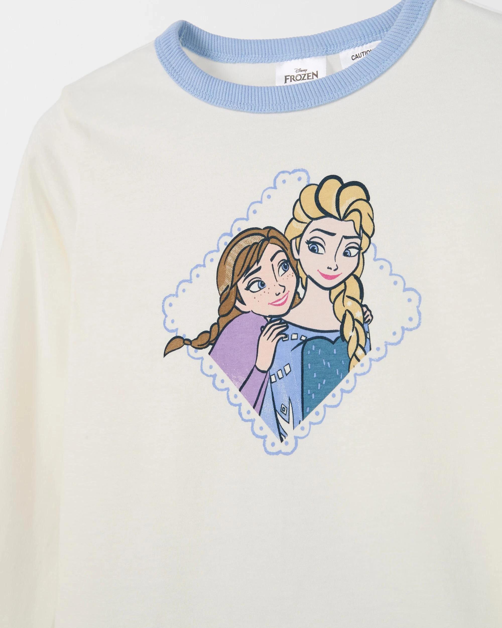 8 Disney Frozen Australian Cotton 2 Pack Younger Girls Knit Pyjama Set FROZEN, 8 of 9