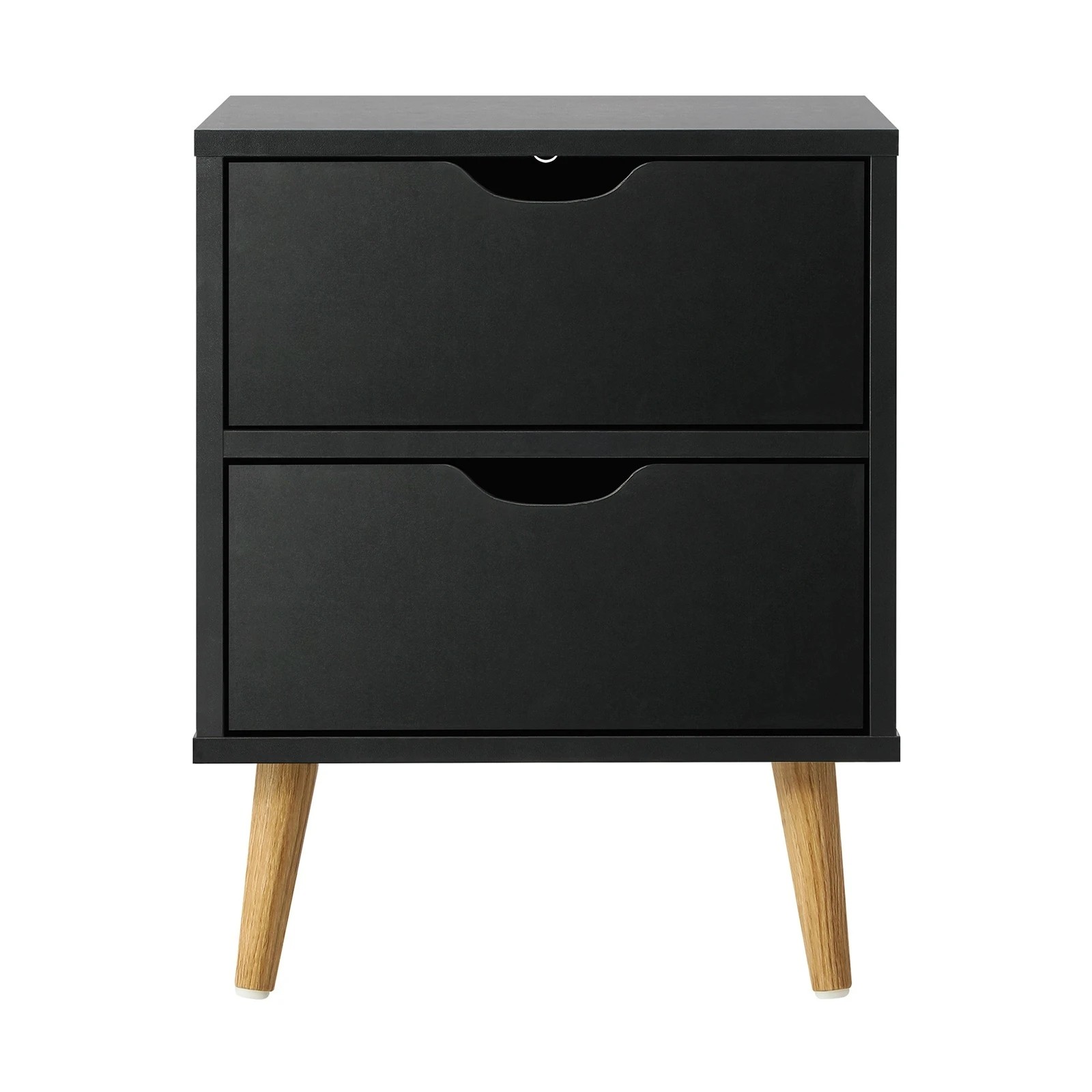 6 Oikiture 2 X Bedside Tables Side Table Bedroom Furniture - Black, 6 of 10
