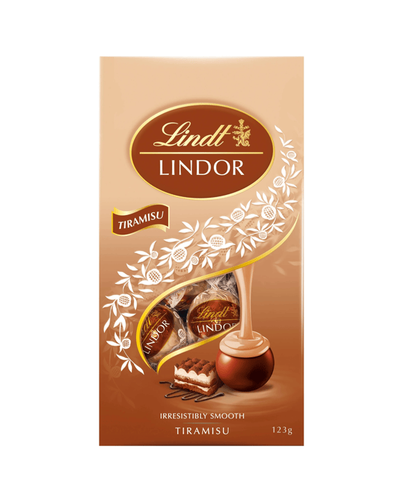 Lindt LINDOR Tiramisu Bag 123g