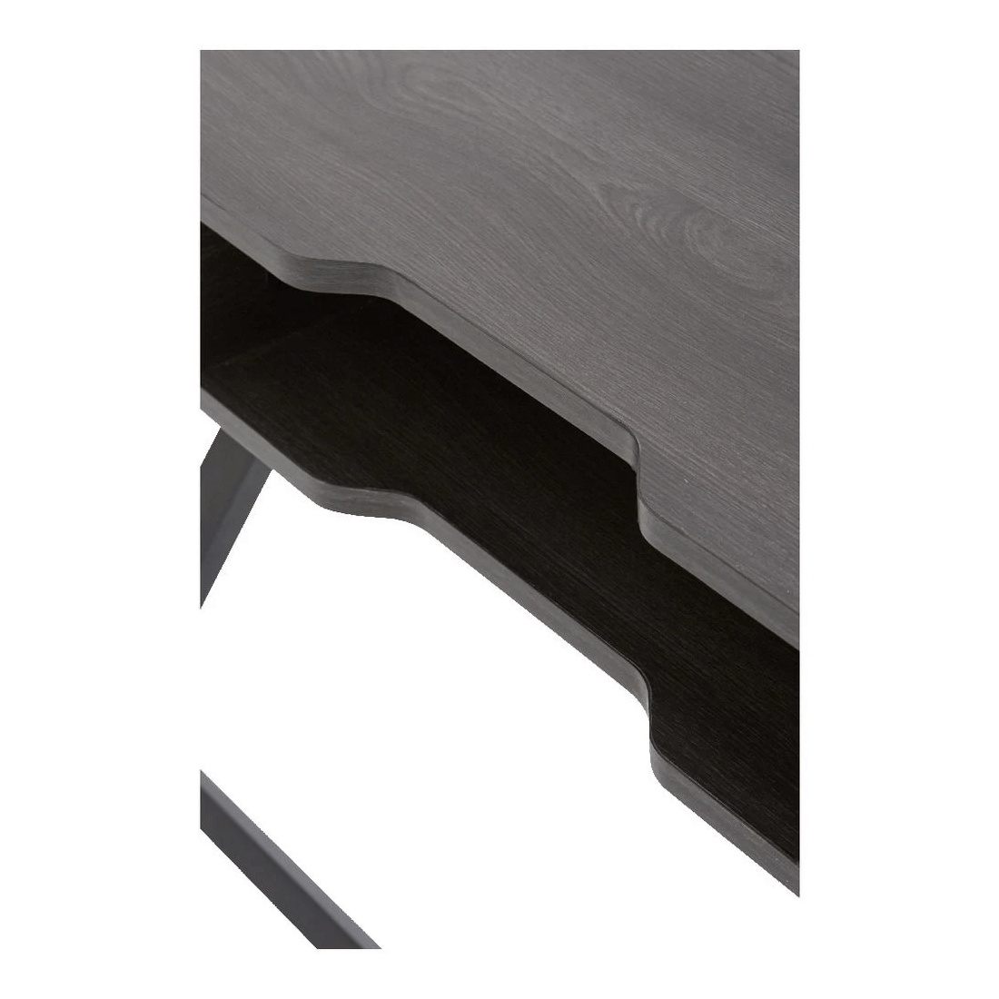 5 Otto Lindenberg Woodgrain Desk 1400mm Black, 5 of 10