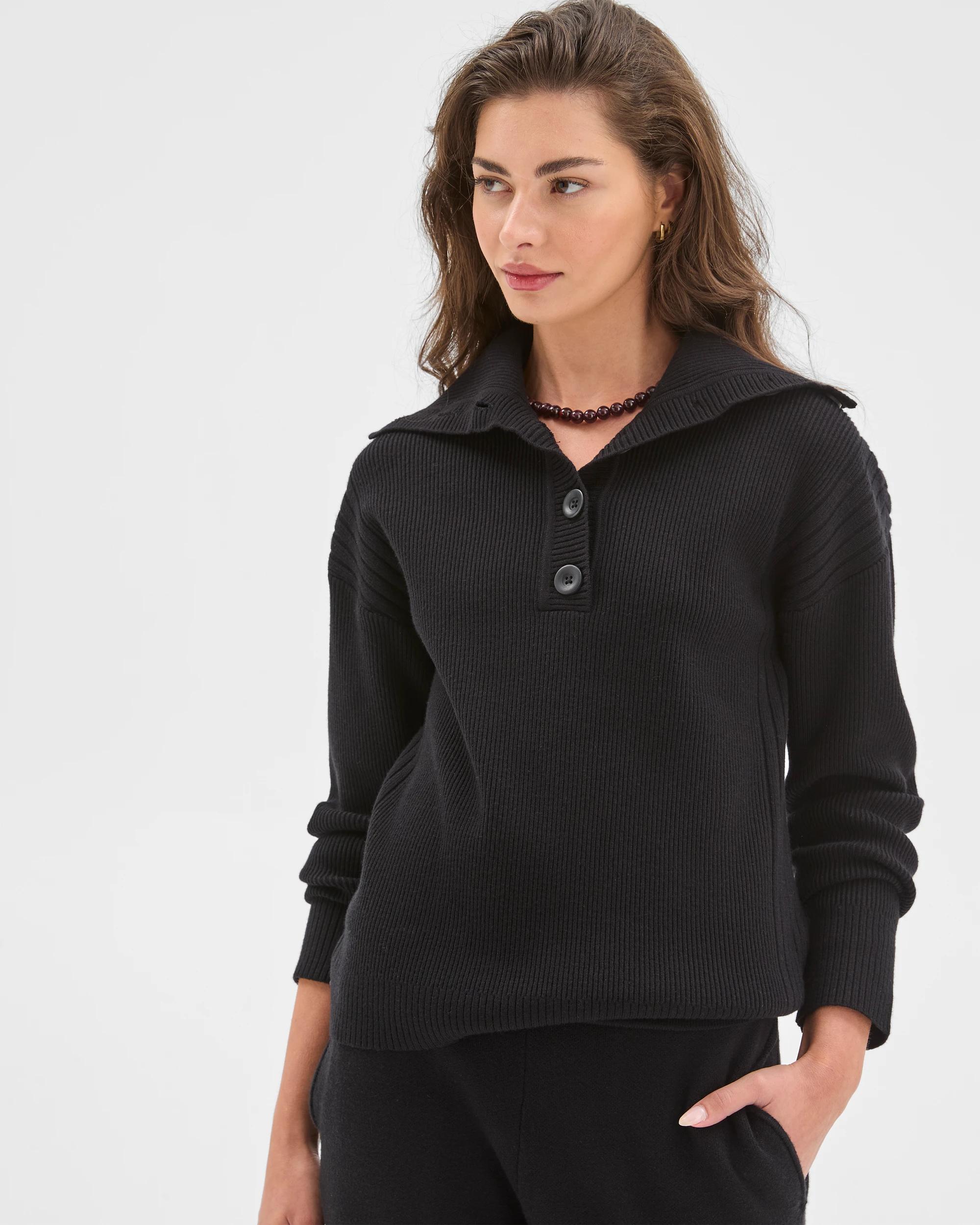 3 Target Petites Petites Clean Knit Rib Jumper BLACK, 3 of 7