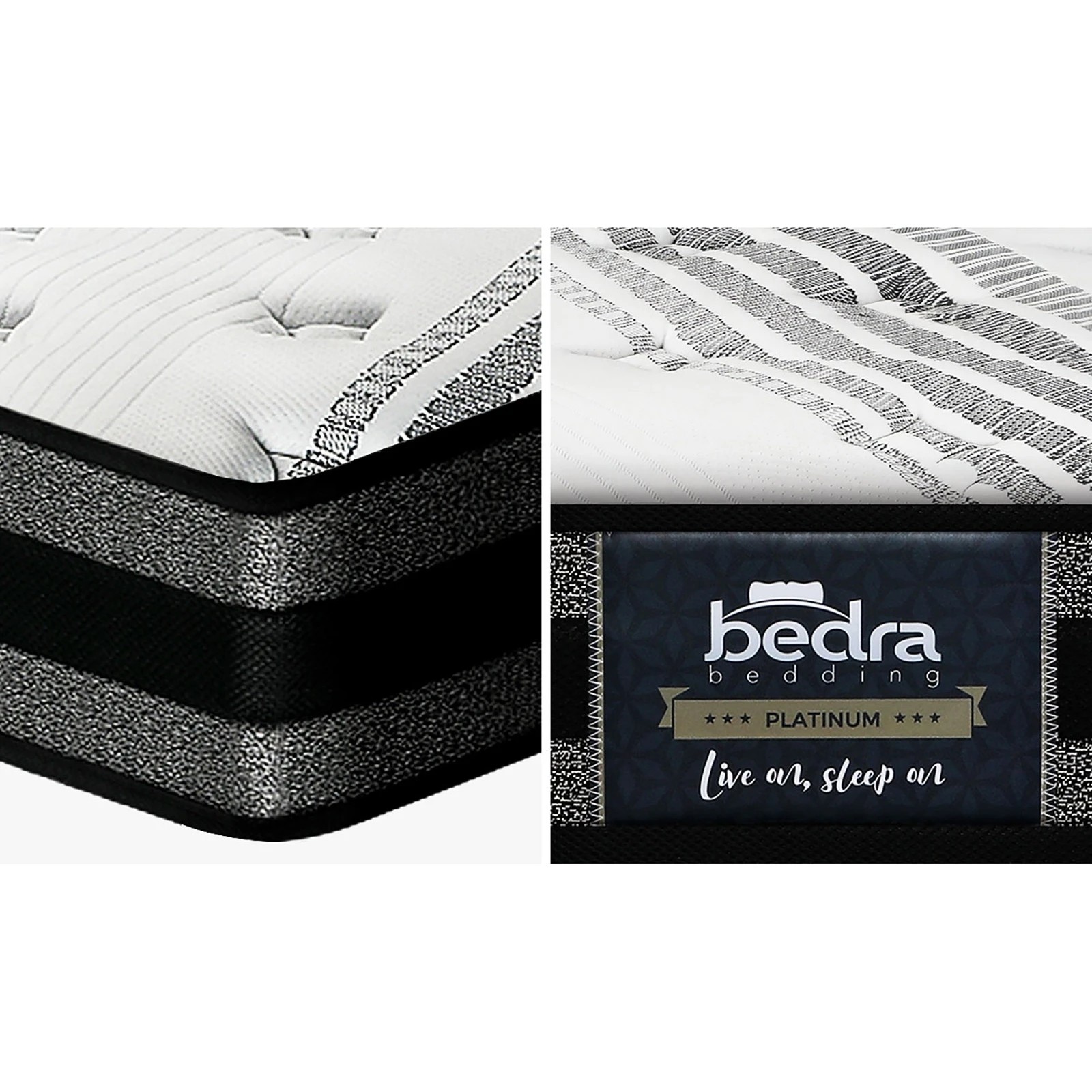 6 Bedra Bedding Mattress Luxury Bed Bonnell Spring Foam Medium 18cm King Single
 - Multi, 6 of 10