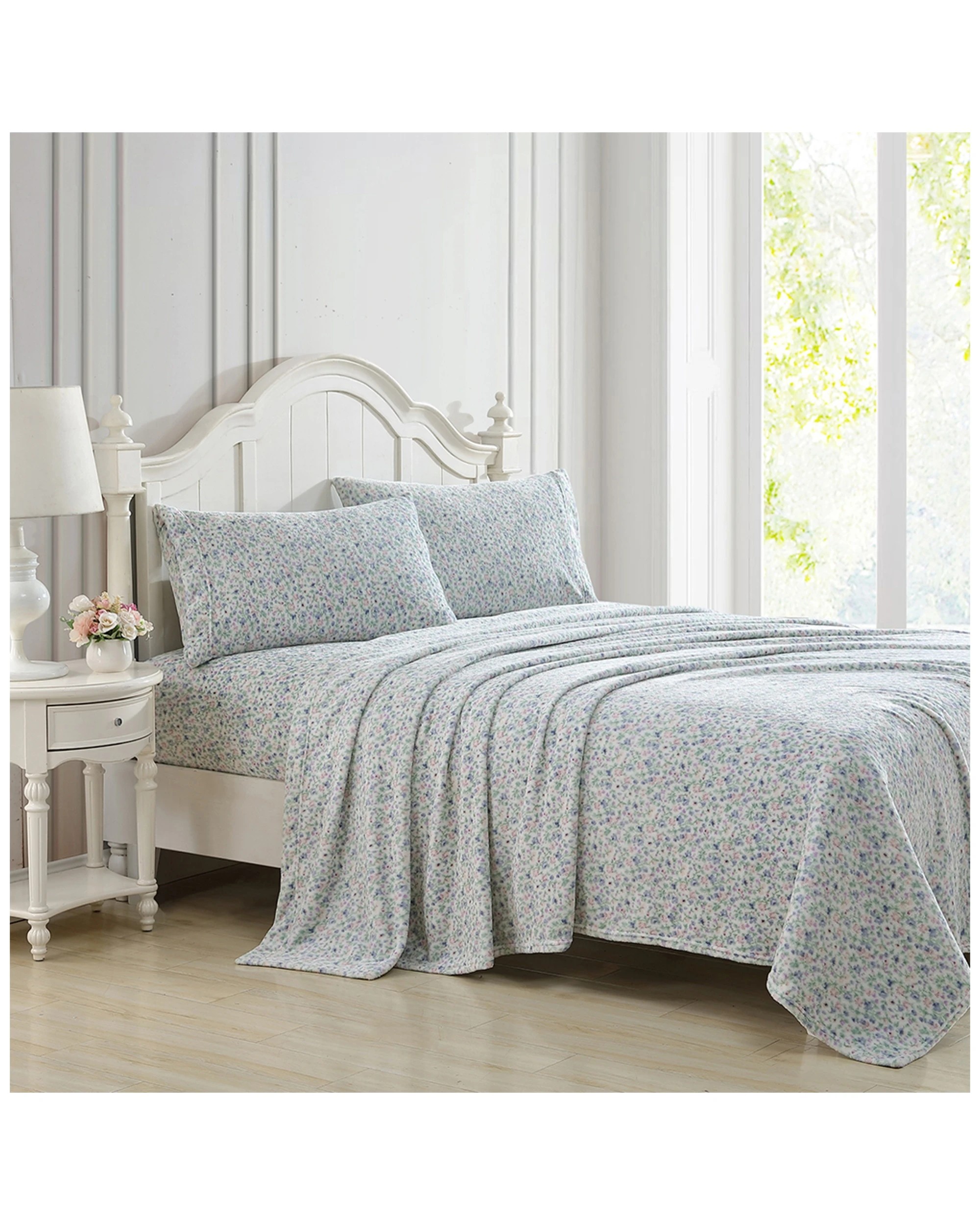 1 ARDOR Elsie Mink Fleece Sheet Set Polyester Double Extra Soft Bed Sheets
 - Double Bed, 1 of 5