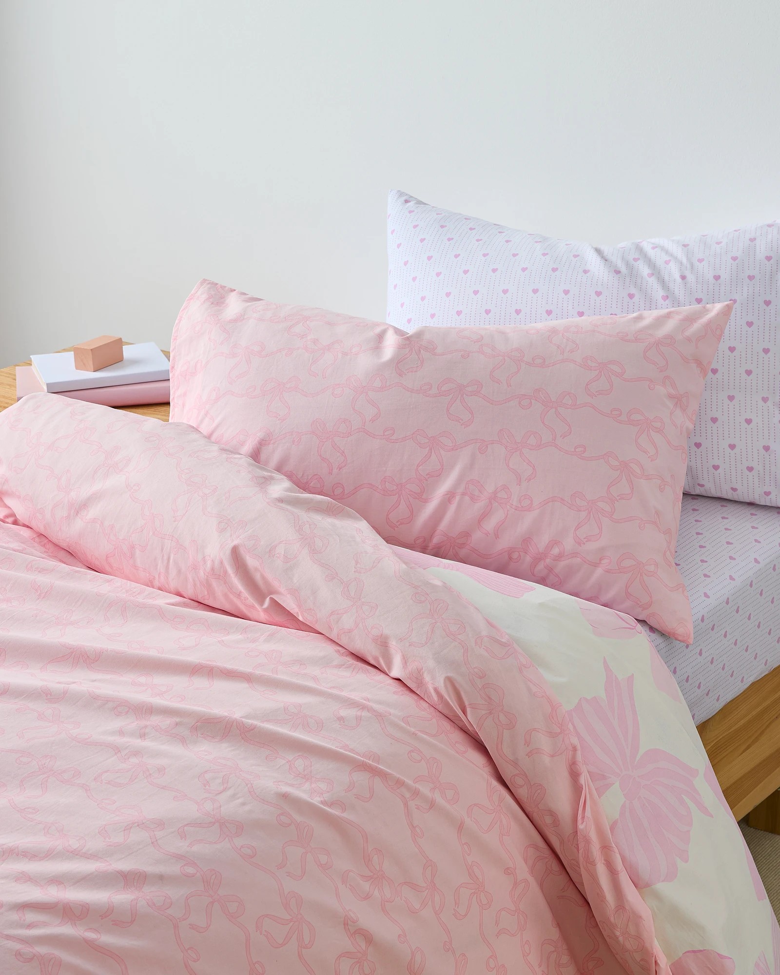 4 Target Bella Bows Kids Cotton Quilt Cover Set
 - Double Bed
 - Pink, 4 of 6