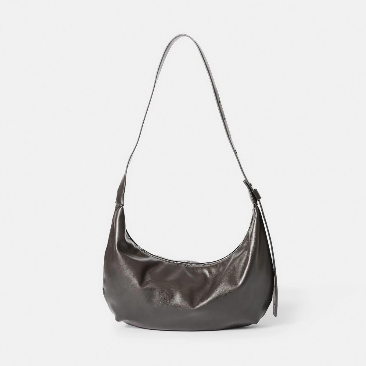 1 Crescent Crossbody Bag Choc Plum, 1 of 5