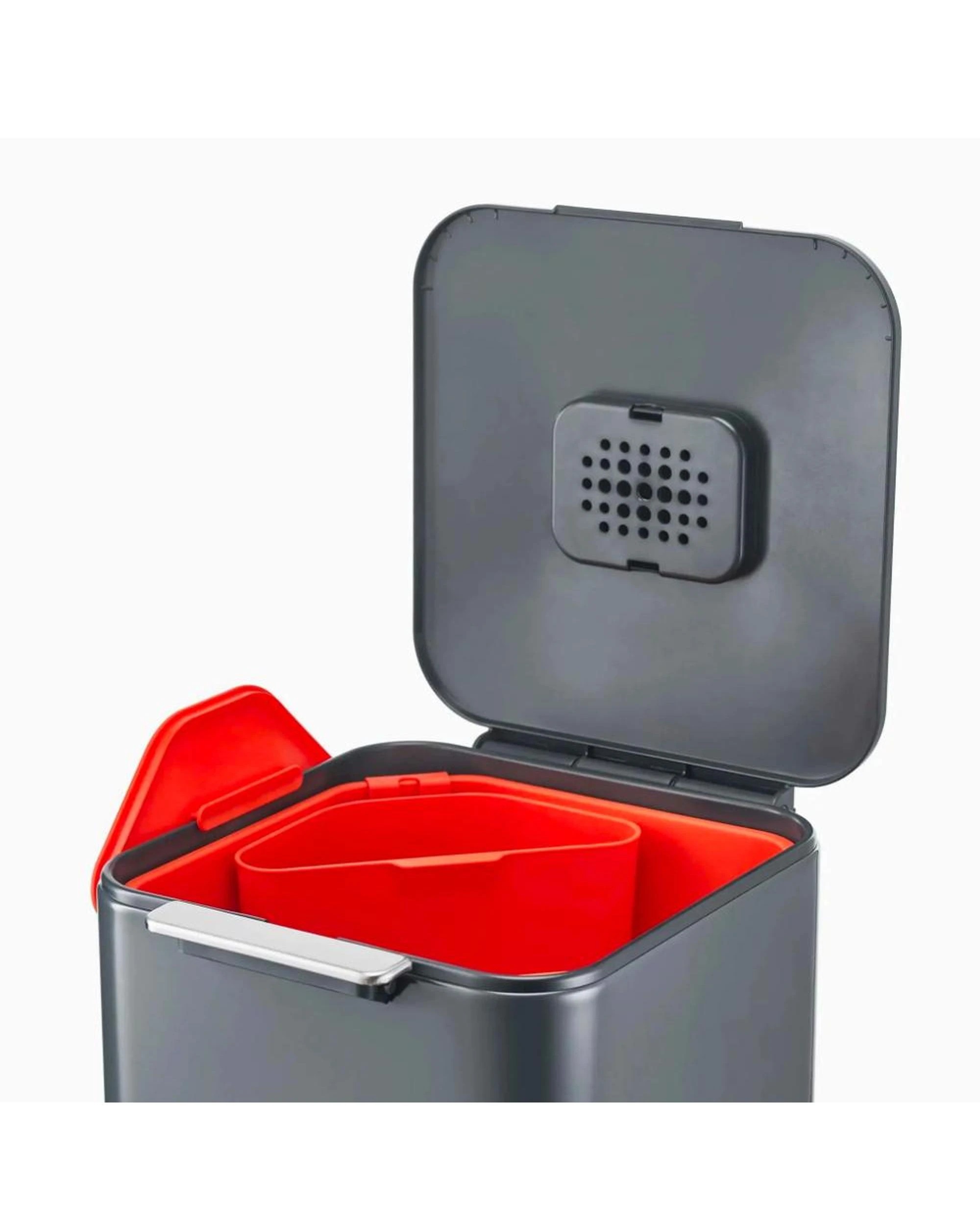 2 Joseph Joseph Totem Compact Waste Separation 40L Bin Graphite 30065, 2 of 9
