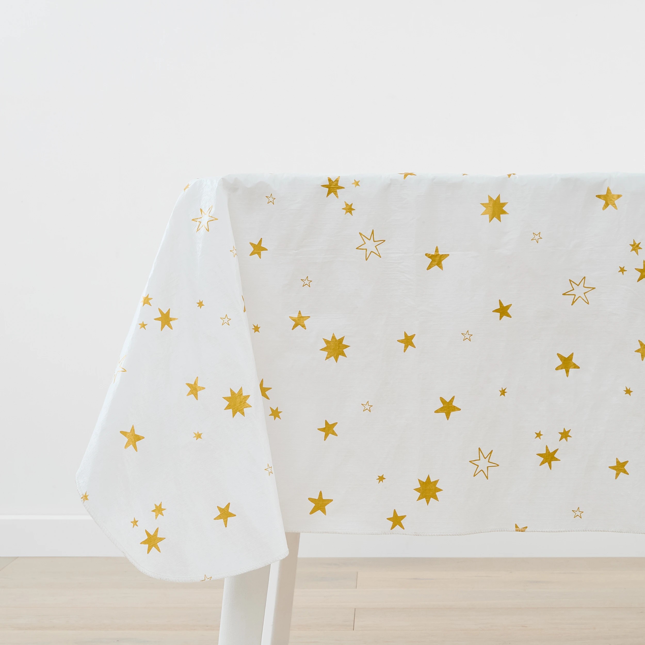 3 Gold Star Flannel Back Tablecloth, 3 of 5