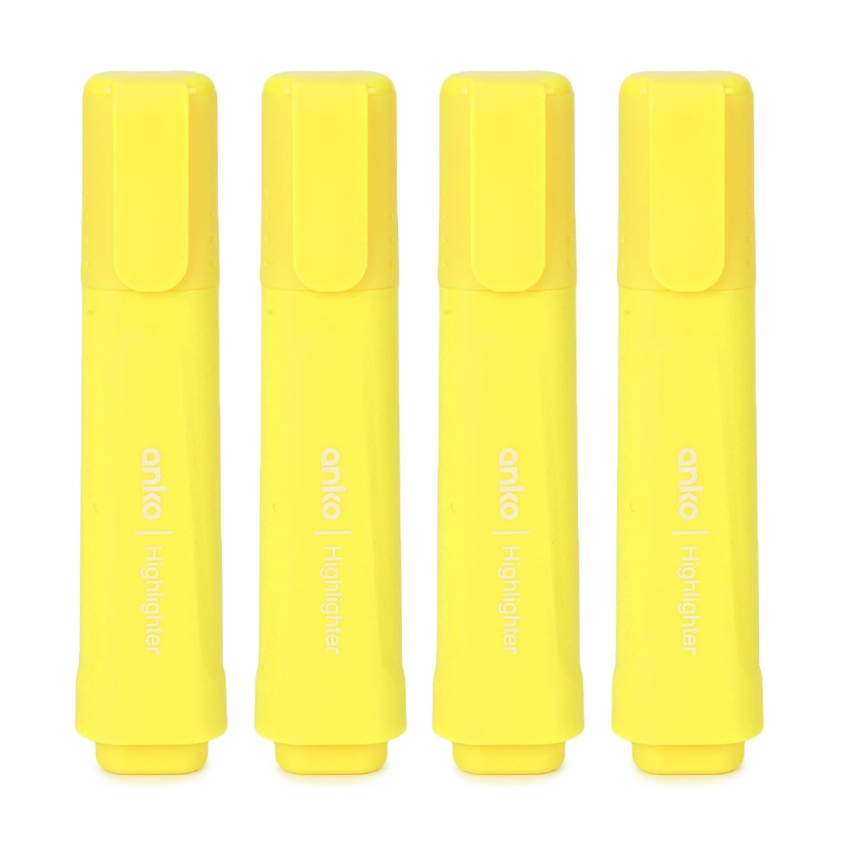 2 4 Pack Highlighters - Neon Yellow, 2 of 5