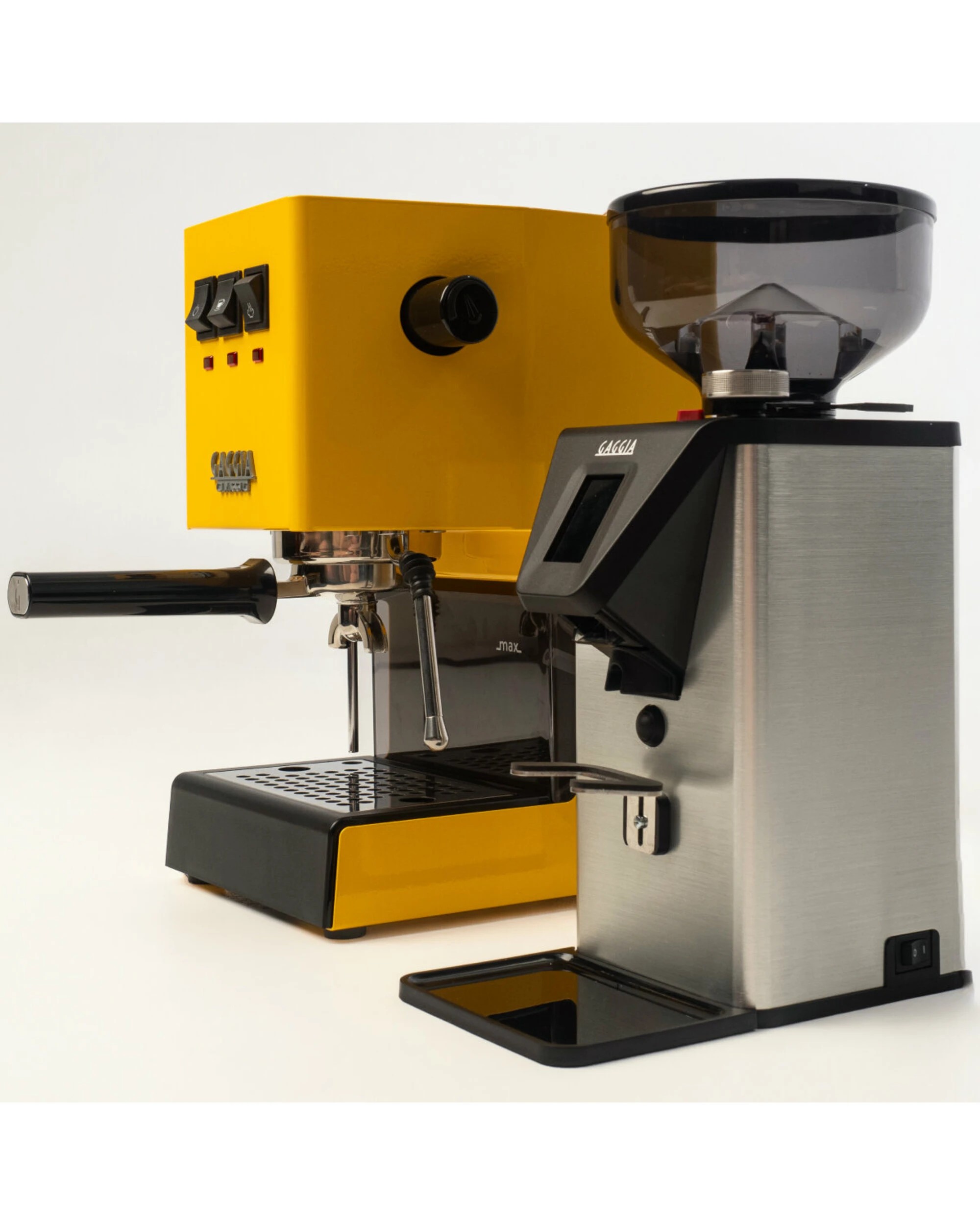 2 Gaggia Classic E24 Yellow Coffee Machine & Coffee Grinder Package, 2 of 5
