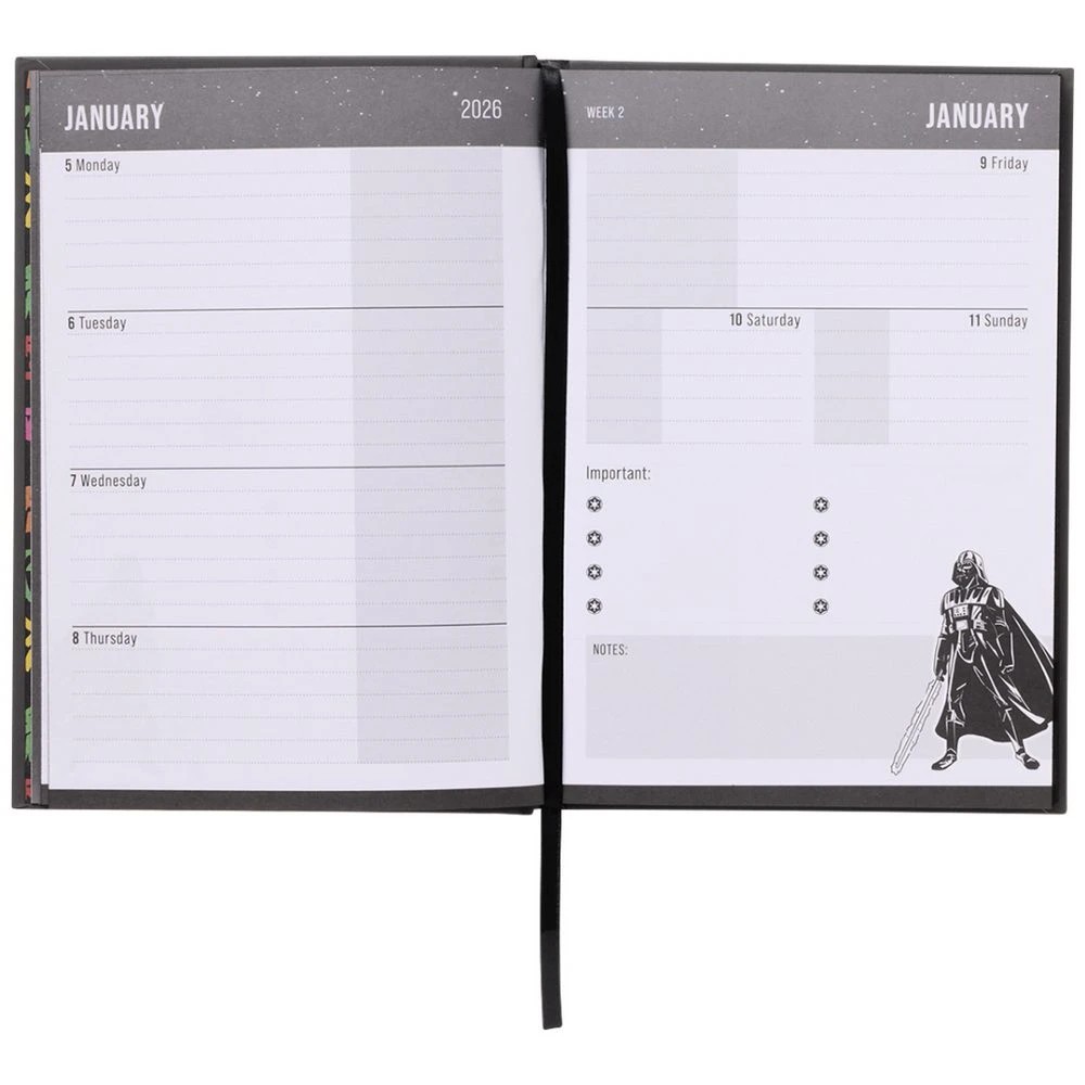 8 Disney A5 Week to View Diary 2026 Star Wars, 8 of 8