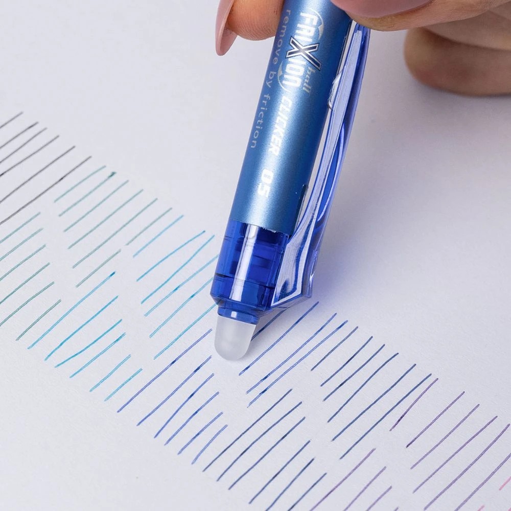 7 PILOT FriXion Clicker Erasable Gel Pen 0.5mm Blue 4Pk, 7 of 9