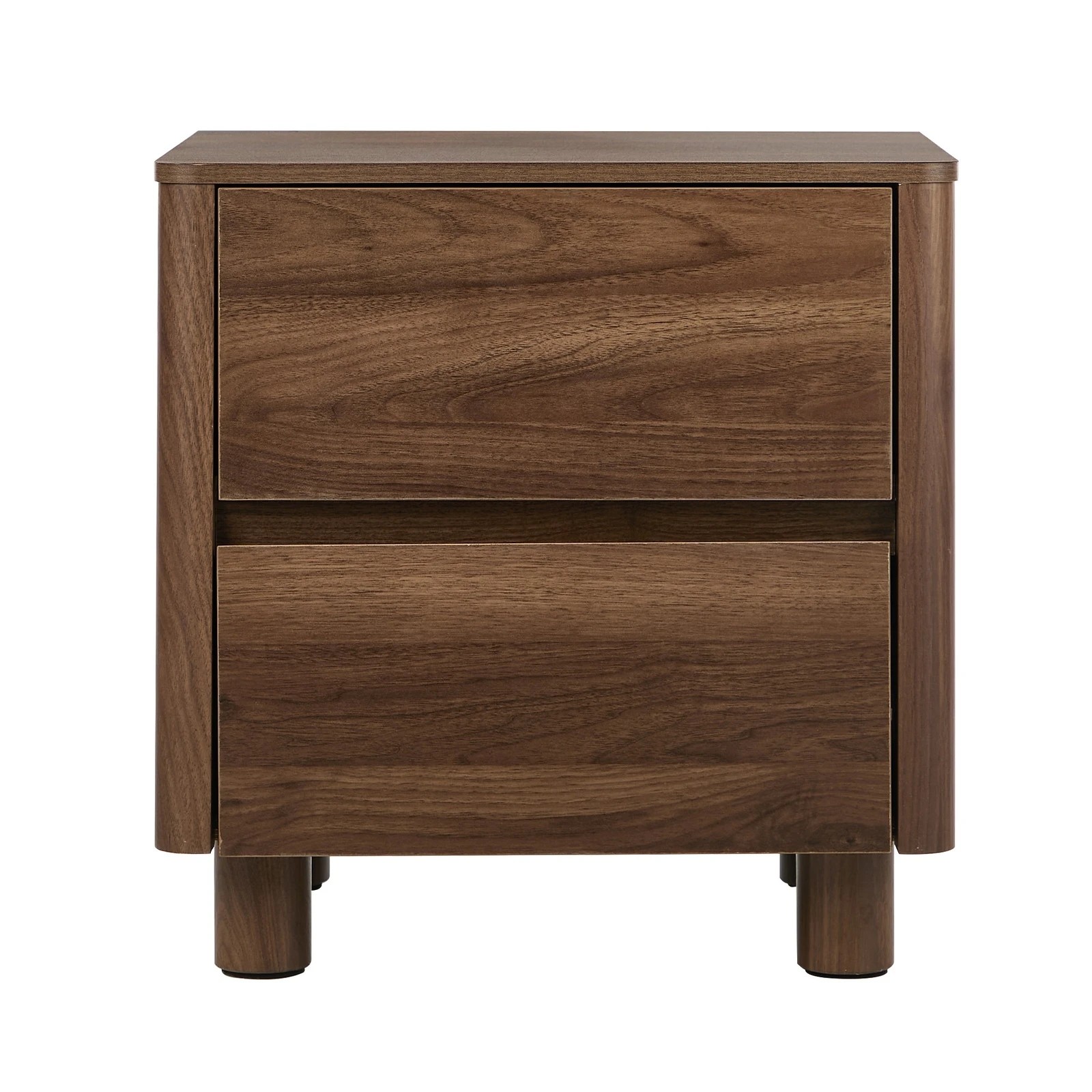 7 Oikiture 2x Bedside Table 2 Drawers Storage Cabinet Nightstand Side Table - Brown, 7 of 9