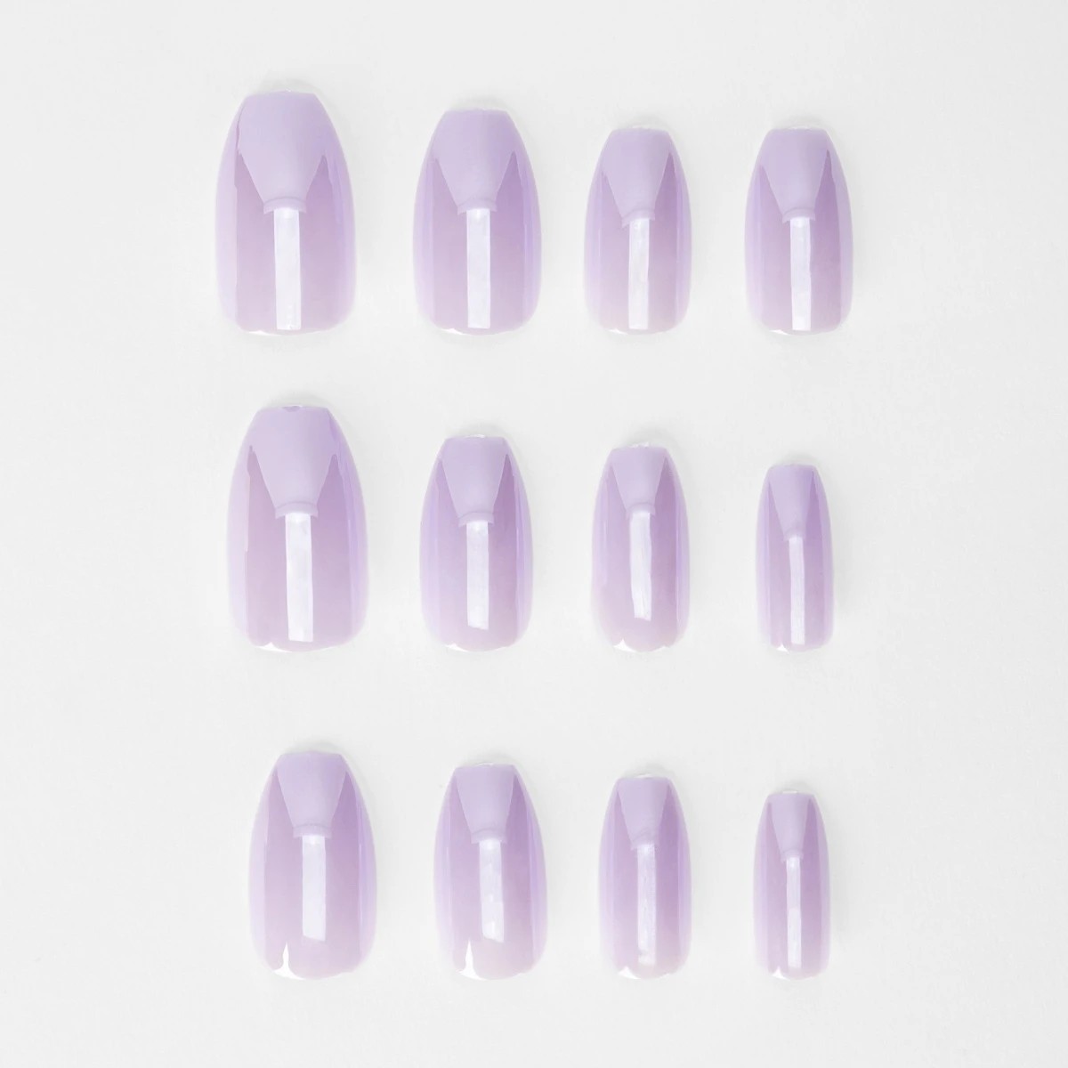 5 OXX Cosmetics 24 Pack False Nails with Adhesive - Coffin Shape, Glazed Effect, 5 of 5