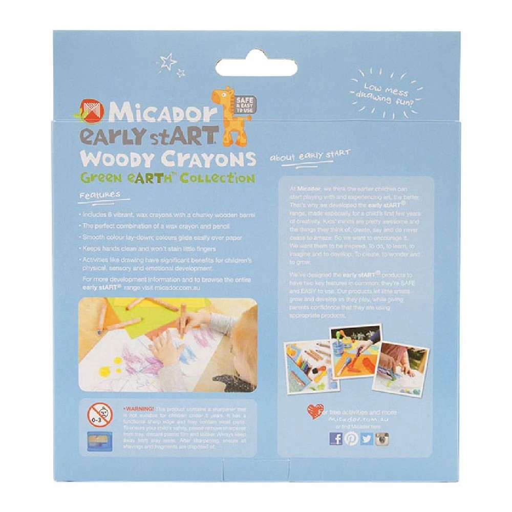 7 Micador early stART Woody Crayons 6 Pack, 7 of 7