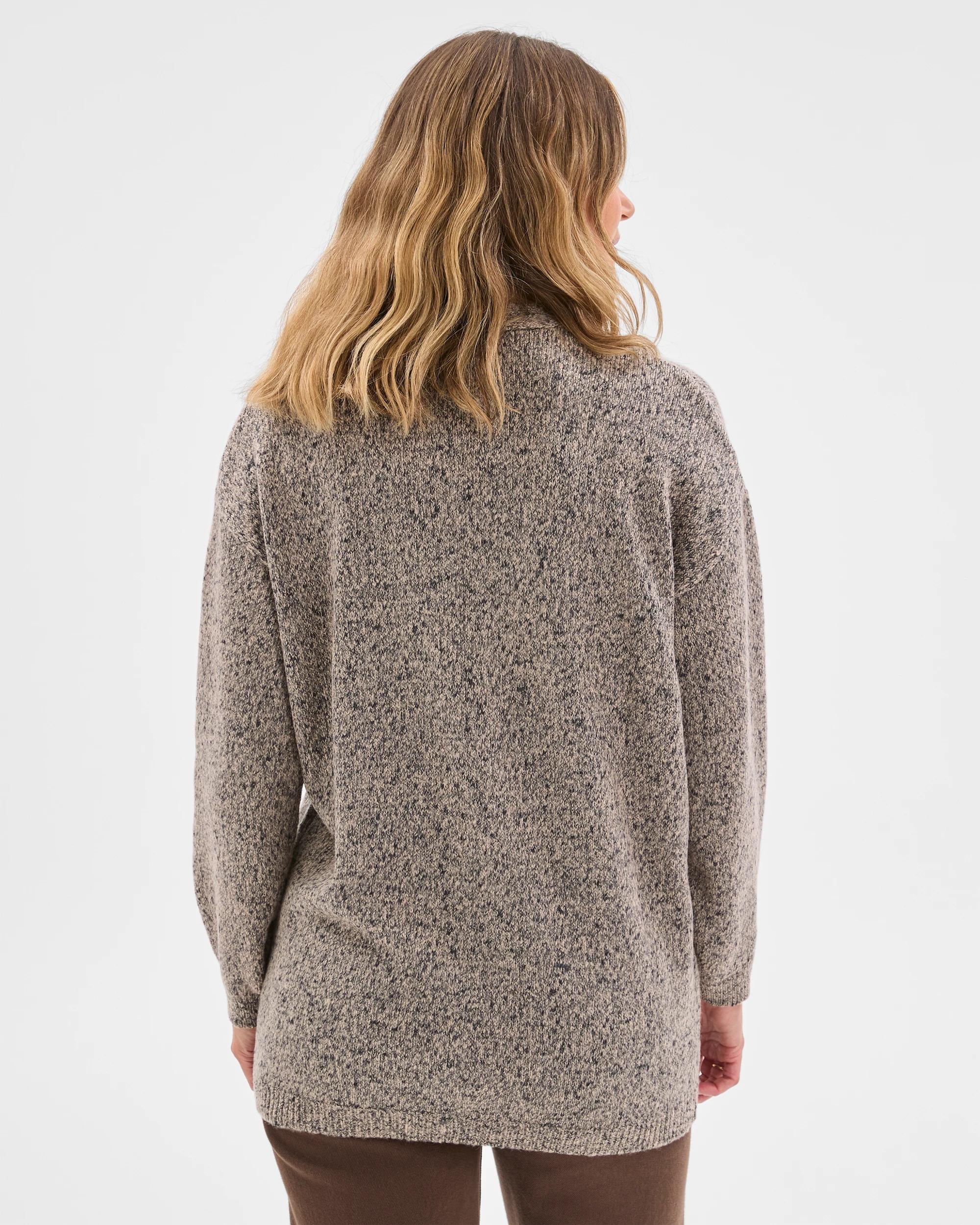 5 Target Woman Twist Slub Grandpa Cardigan DOVE MARLE, 5 of 5