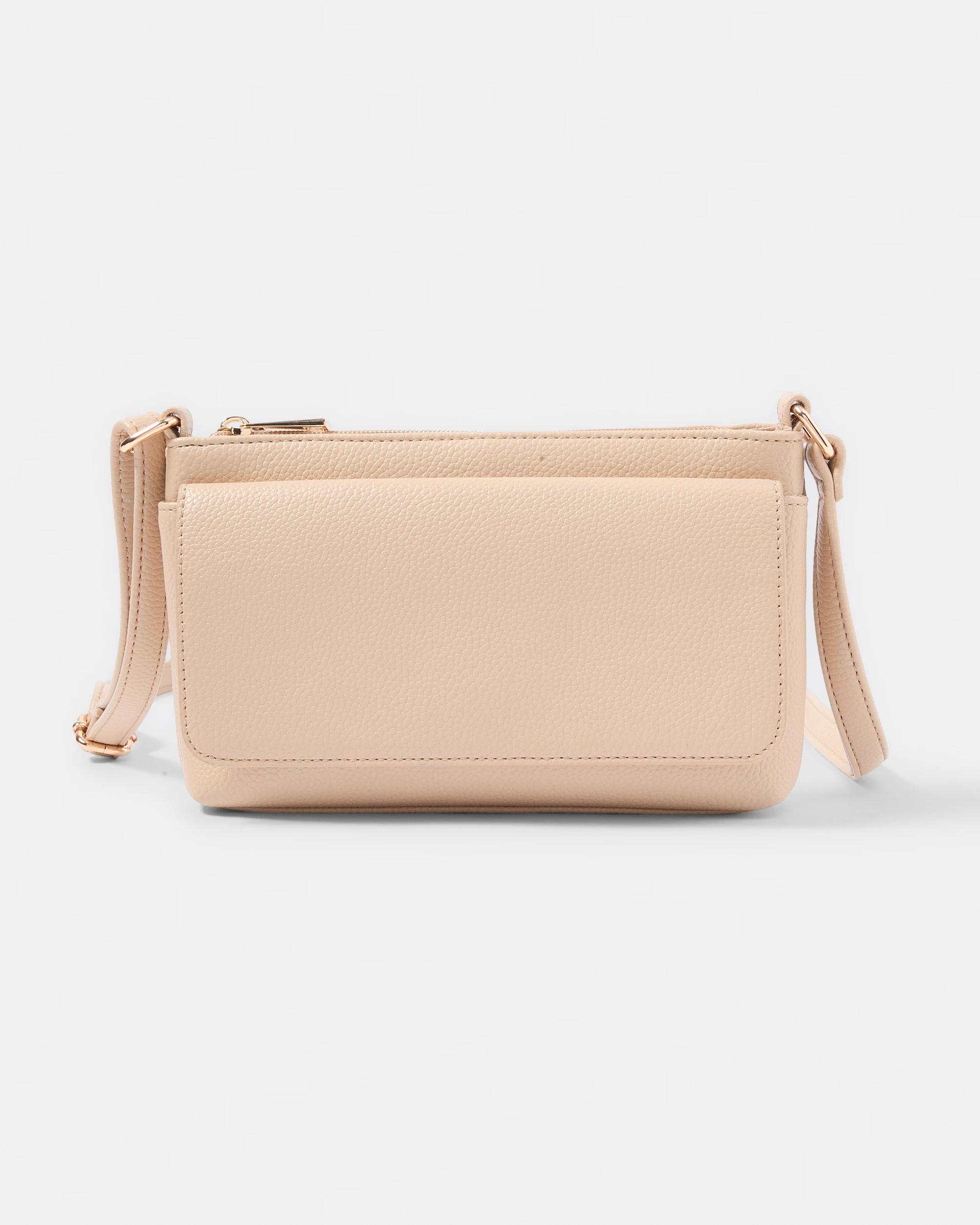 1 Envelope Pocket Crossbody Bag BEIGE, 1 of 5