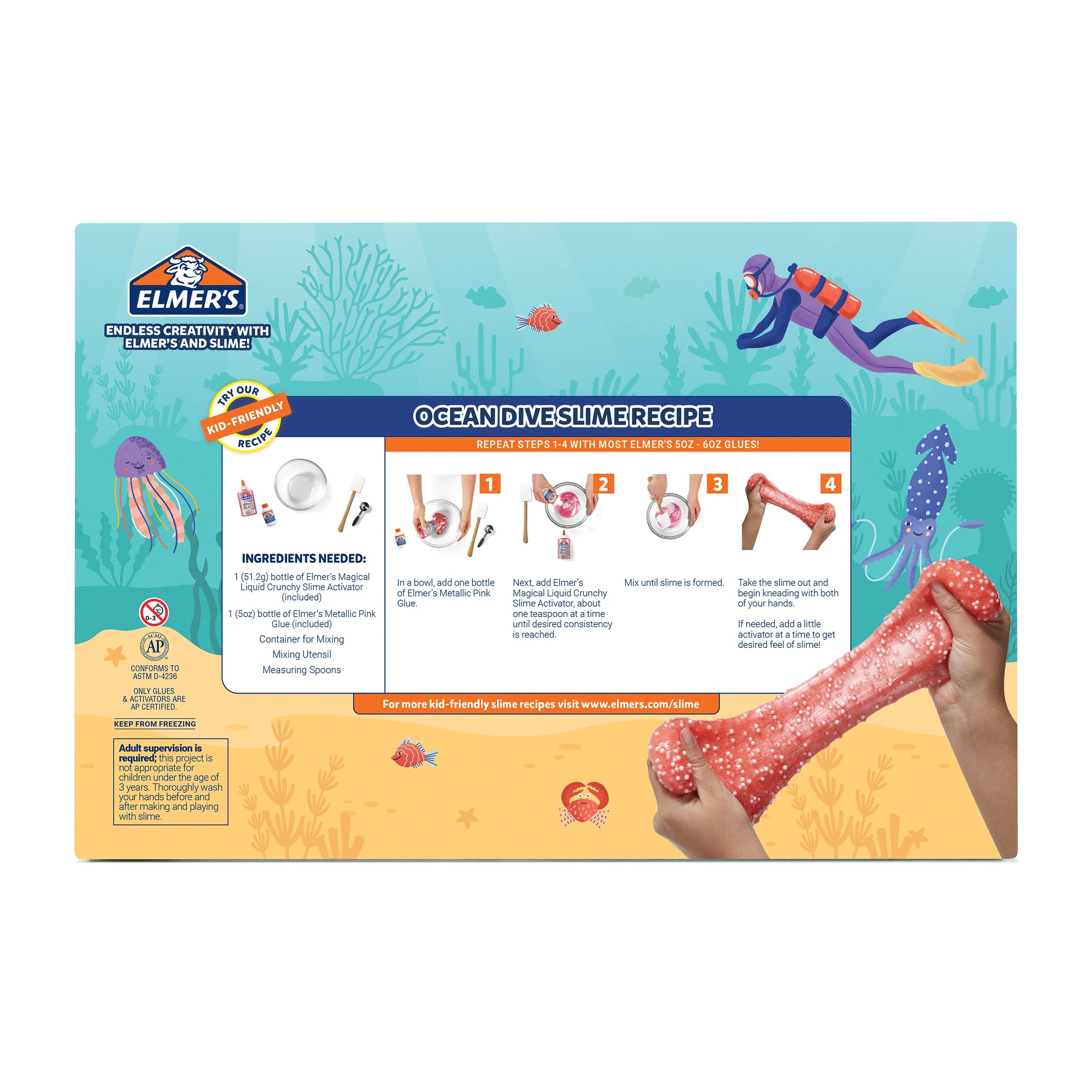 2 Elmer's 9 Piece Ocean Dive Slime Kit - Multi, 2 of 7