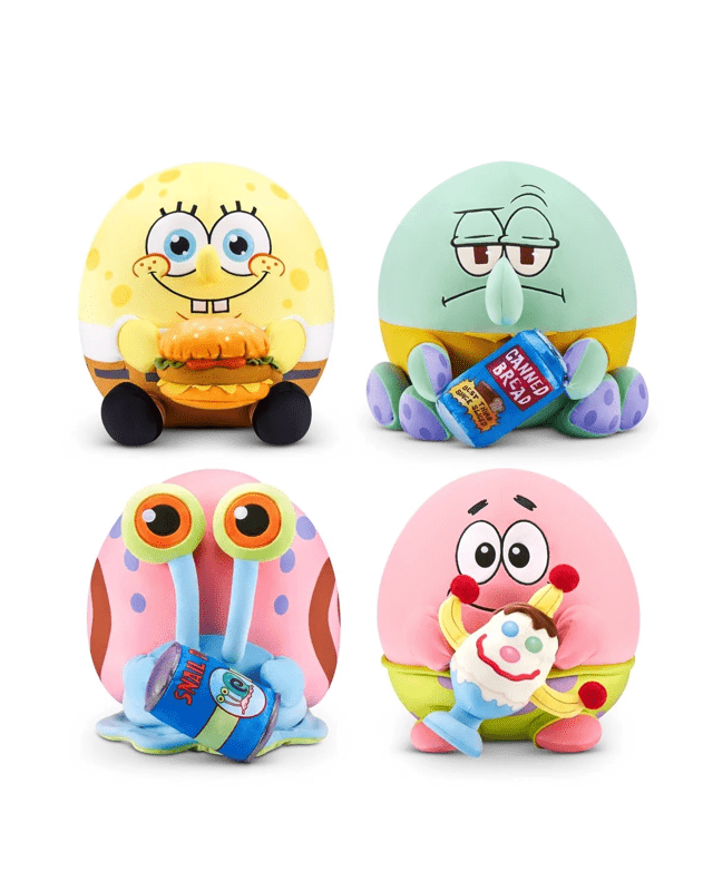 36cm Zuru Snackles SpongeBob SquarePants Plush Toy - Asso