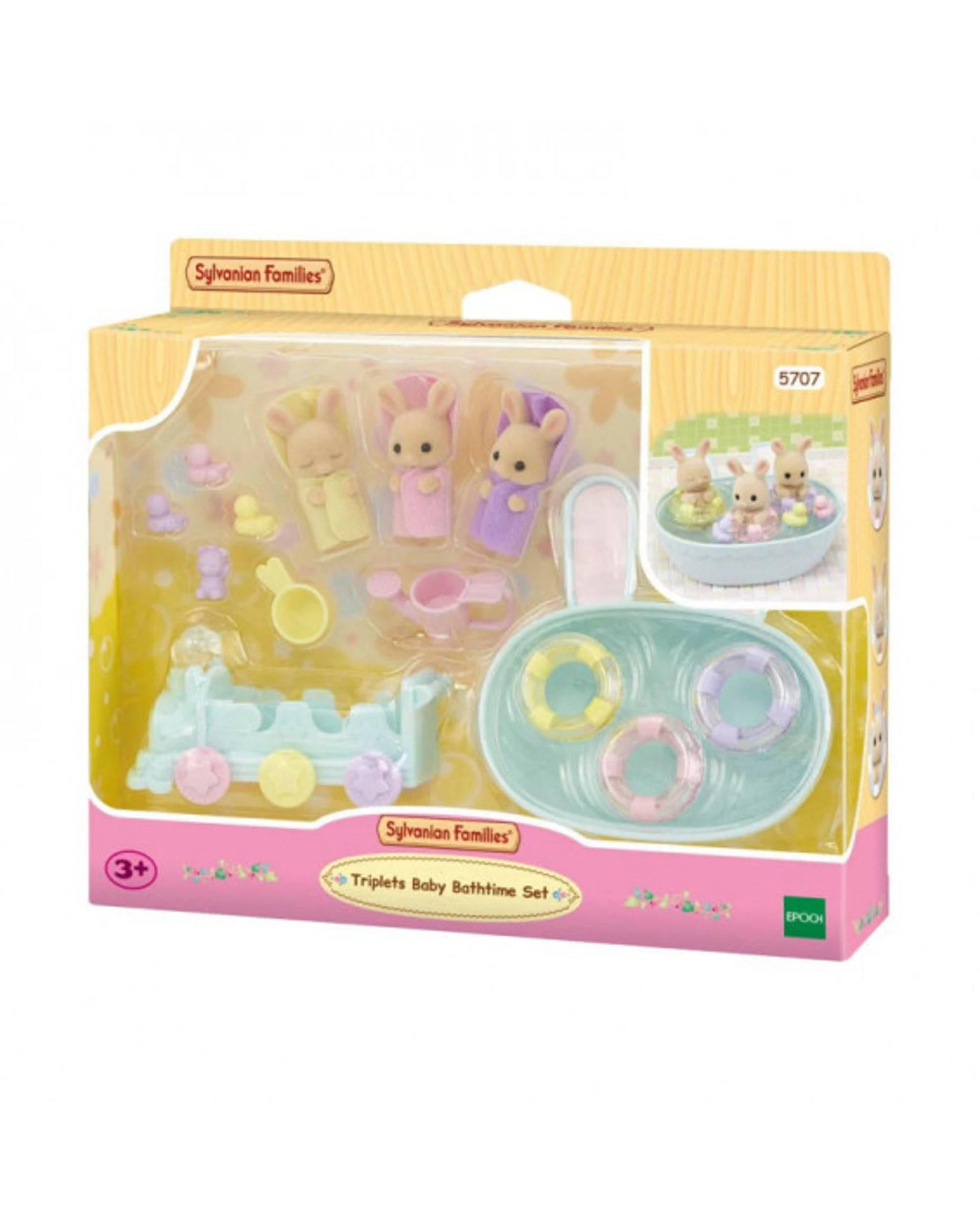 1 Sylvanian Families Triplets Baby Bathtime Set, 1 of 5