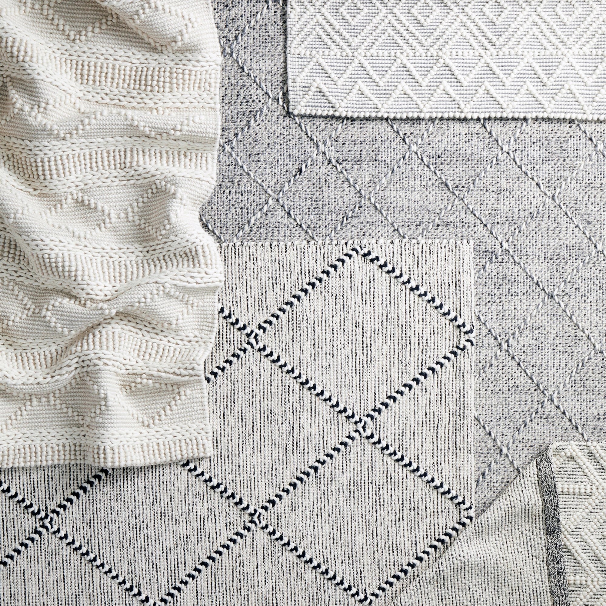 9 Common Ground Rugs Chateau Zoe 280x190cm - Large Hand Loomed Rug - White, 9 of 9