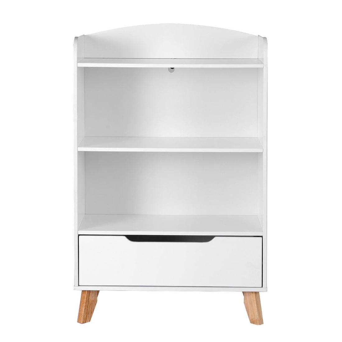 5 Keezi Kids Bookshelf 3 Tiers Storage Children Bookcase Toys Organiser Drawer - White, 5 of 8