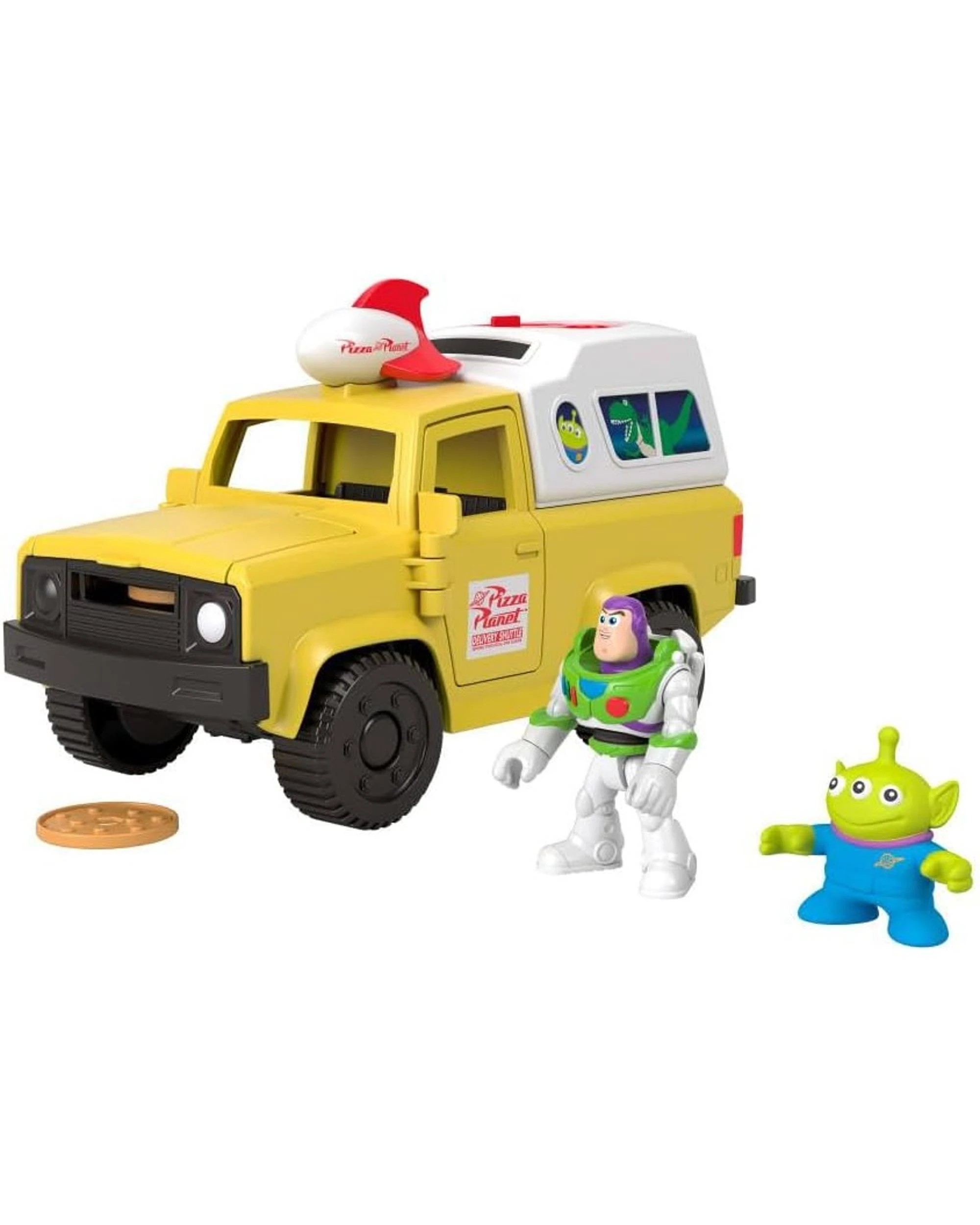 8 Fisher-Price Imaginext Disney Pixar Toy Story Buzz and Pizza Planet Truck Disc Launcher Vehicle, 8 of 10