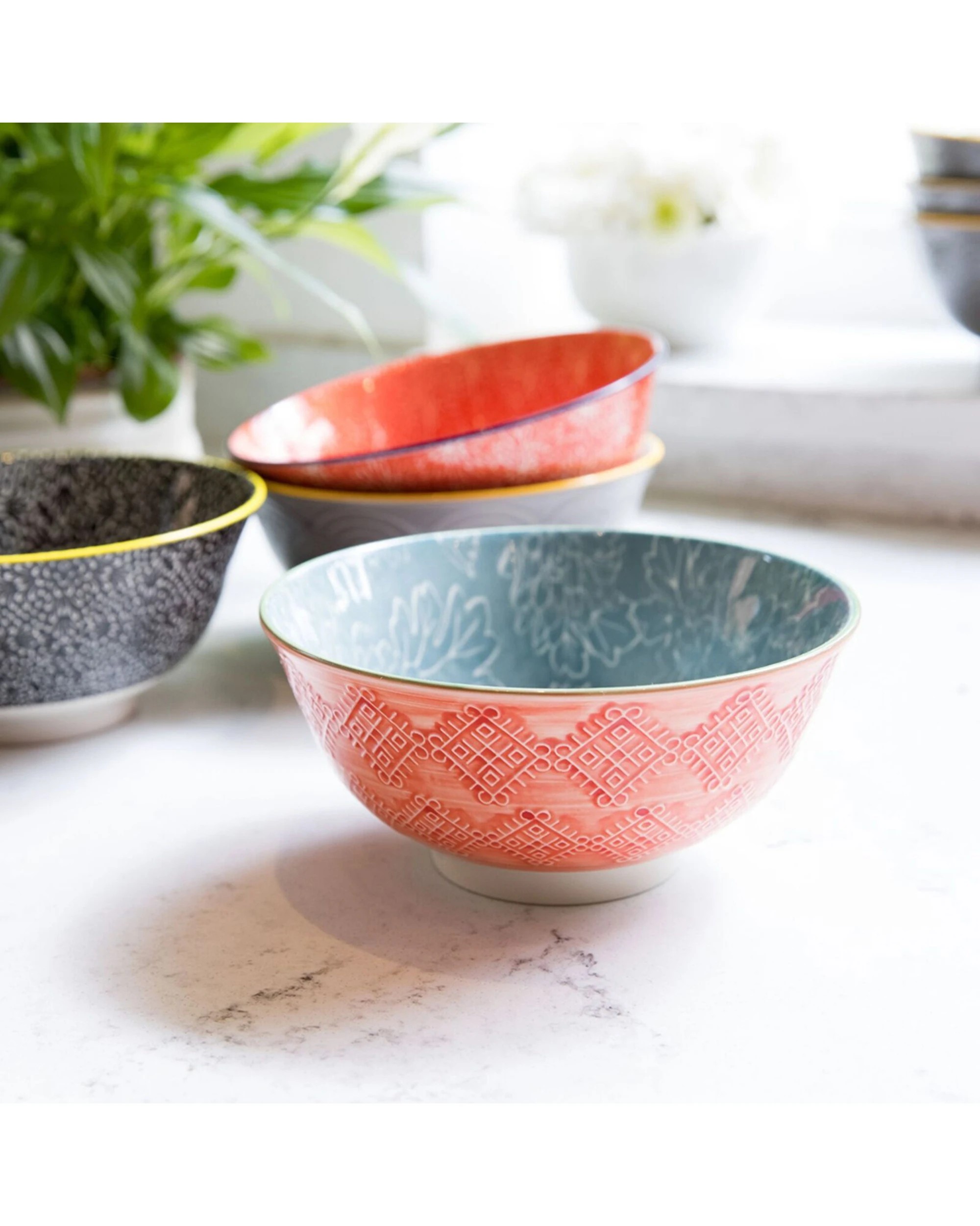 7 Mikasa 4pc Does It All Kitchen Glazed Bowl 15.7cm Durable Microwave Dishwasher Safe - Multi, 7 of 8
