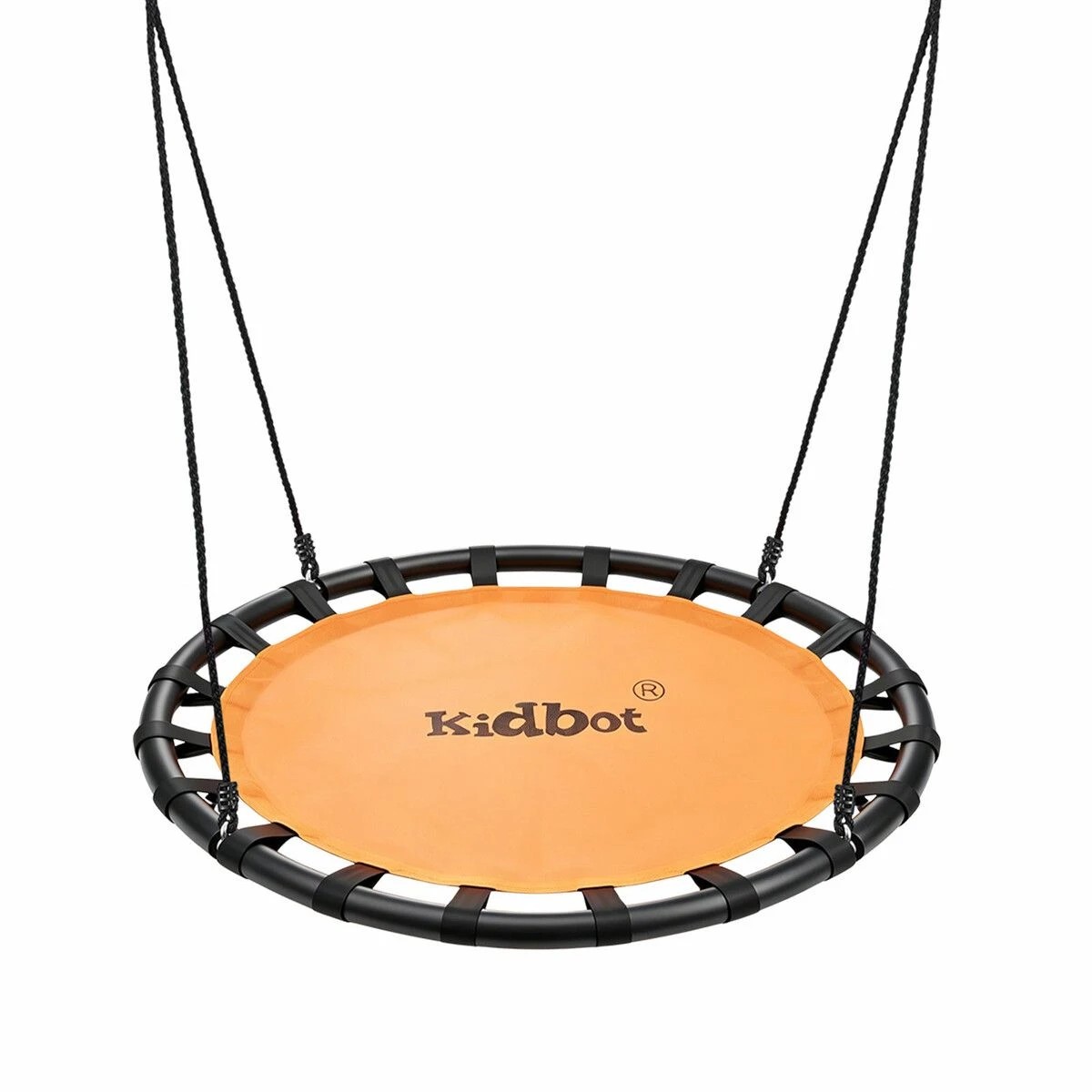 1 Kidbot 100cm Kids Tree Swing Seat 150 kg Round Garden Hanging Flying Saucer Play Set, 1 of 3