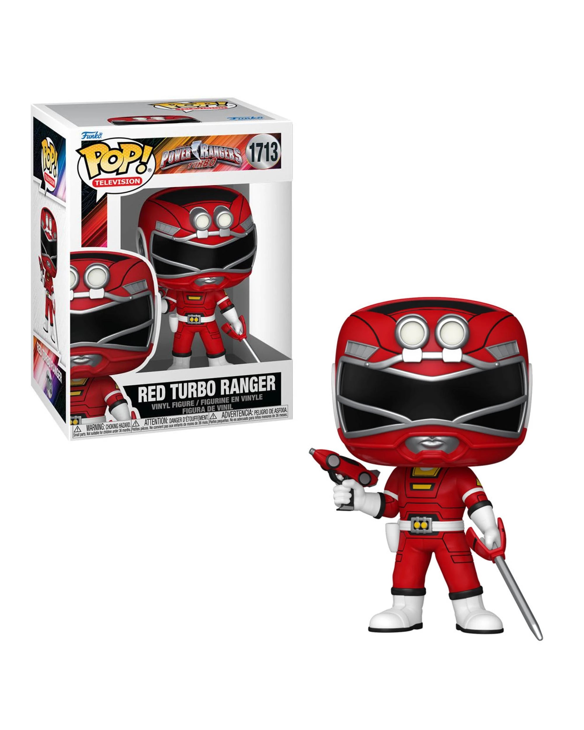 1 Power Rangers Turbo Red Turbo Ranger Funko POP! Vinyl, 1 of 3