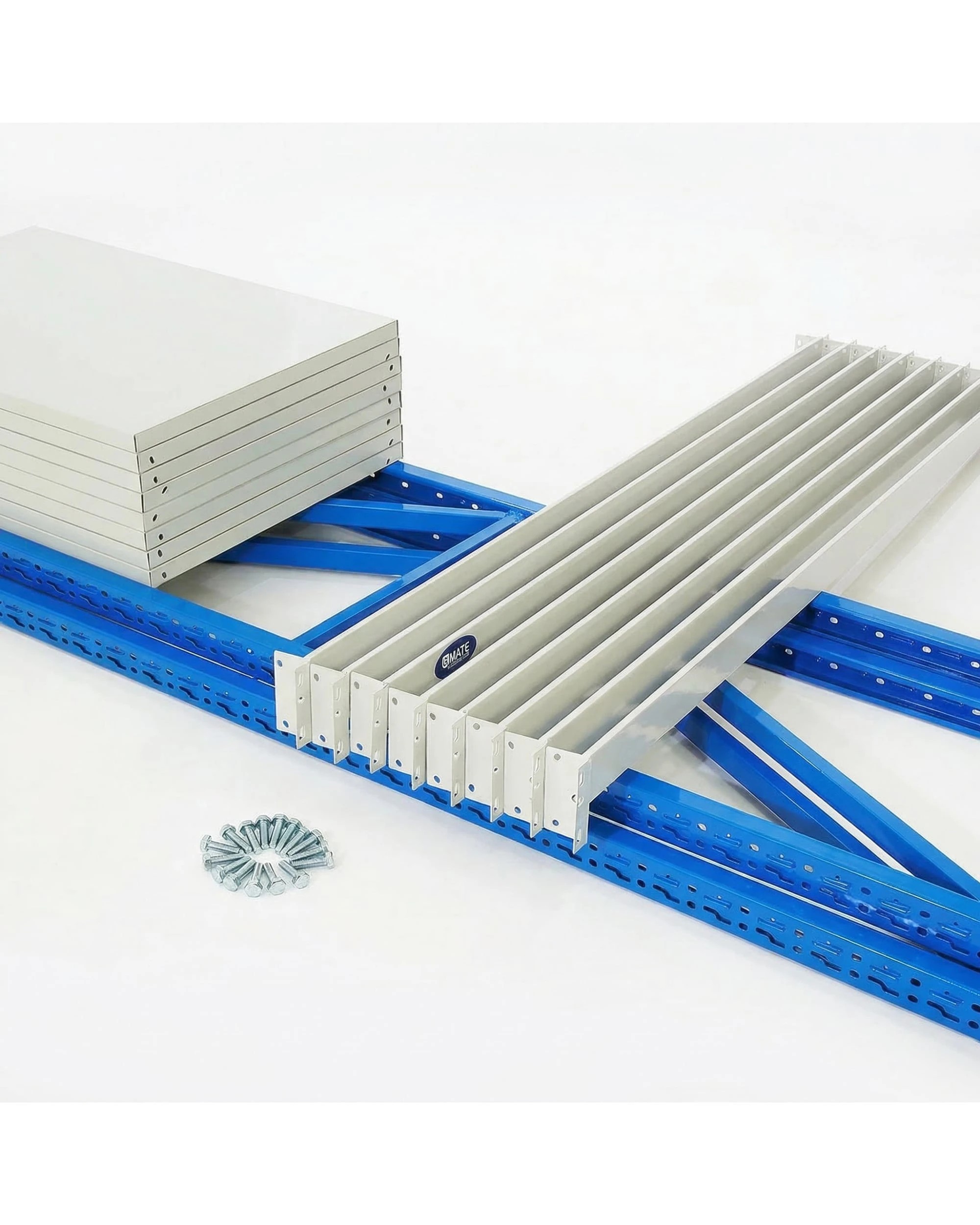 7 Centurion Standard Long Span Shelving 3 Bay 4.5M Wide 400KG Bay, 7 of 8