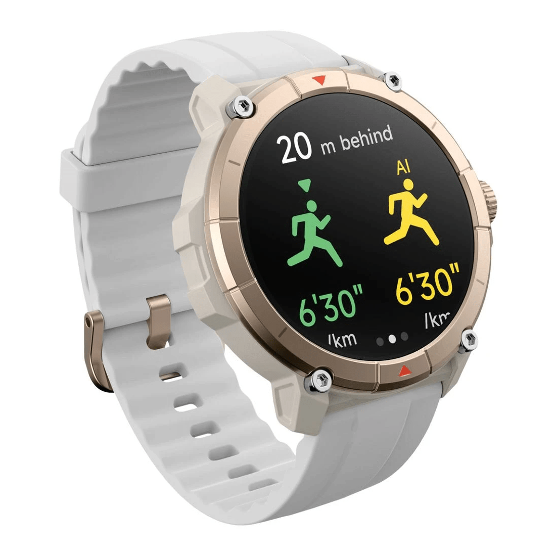 2 Ryze Trek GPS Smart Watch Sand and White, 2 of 4