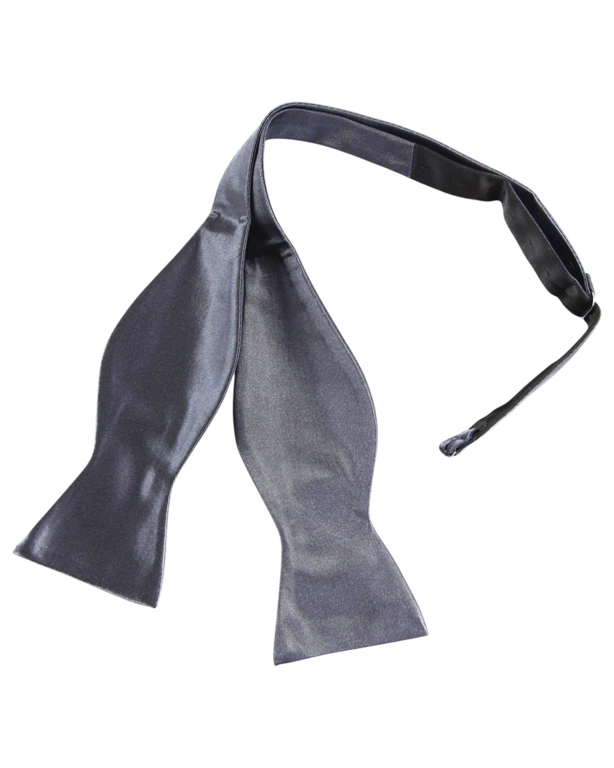 2 Zasel Mens Self Tie Bow Tie - Silver - Silver, 2 of 4