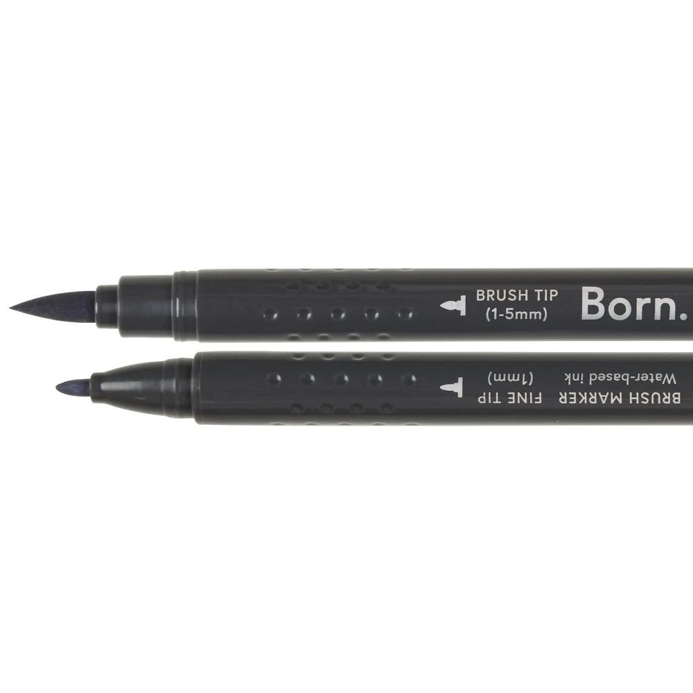 2 Born Professional Brush Dual-Tip Marker Cool Grey BG050, 2 of 4